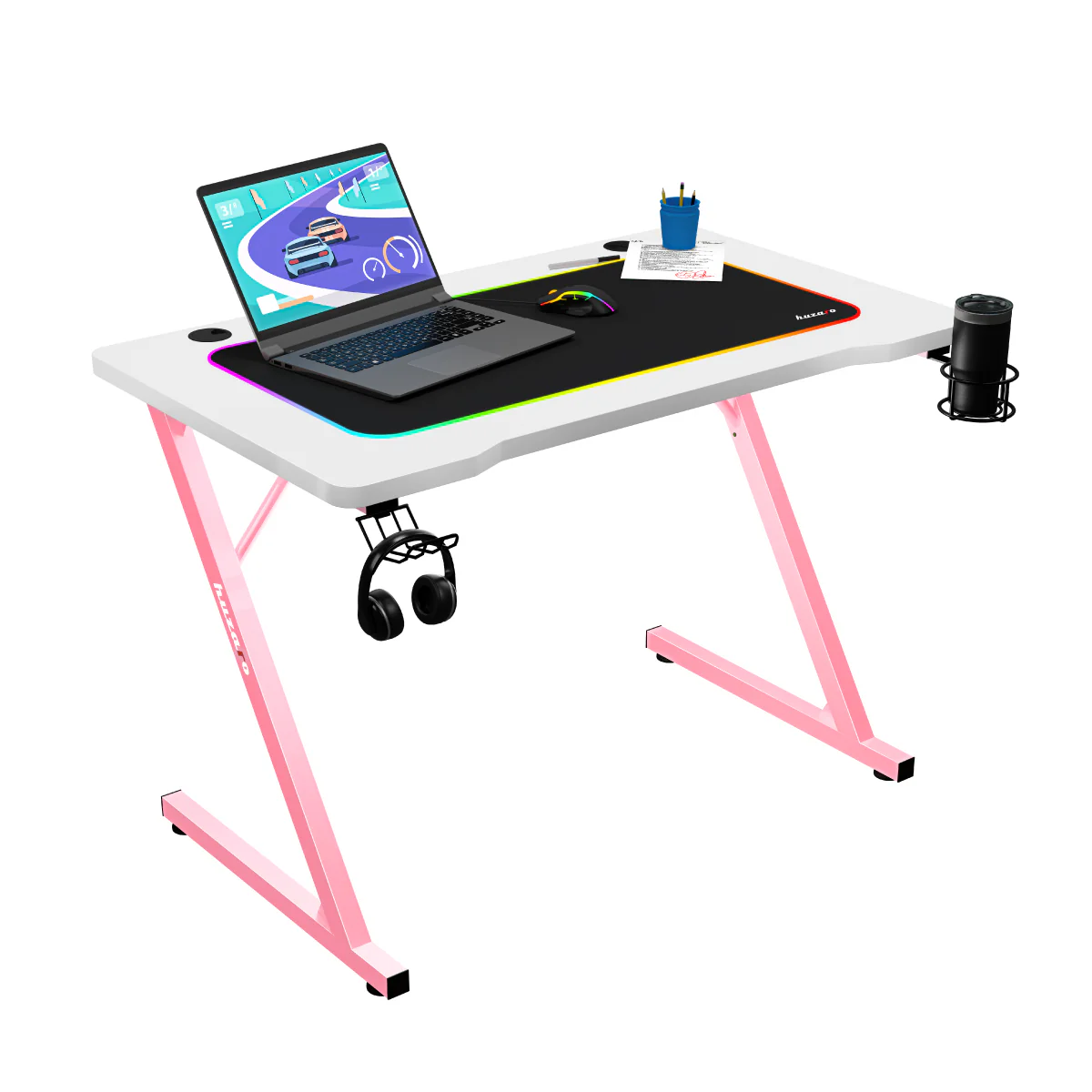 Biurko Gamingowe Huzaro Hero 1.8 Pink 100 cm OUTLET