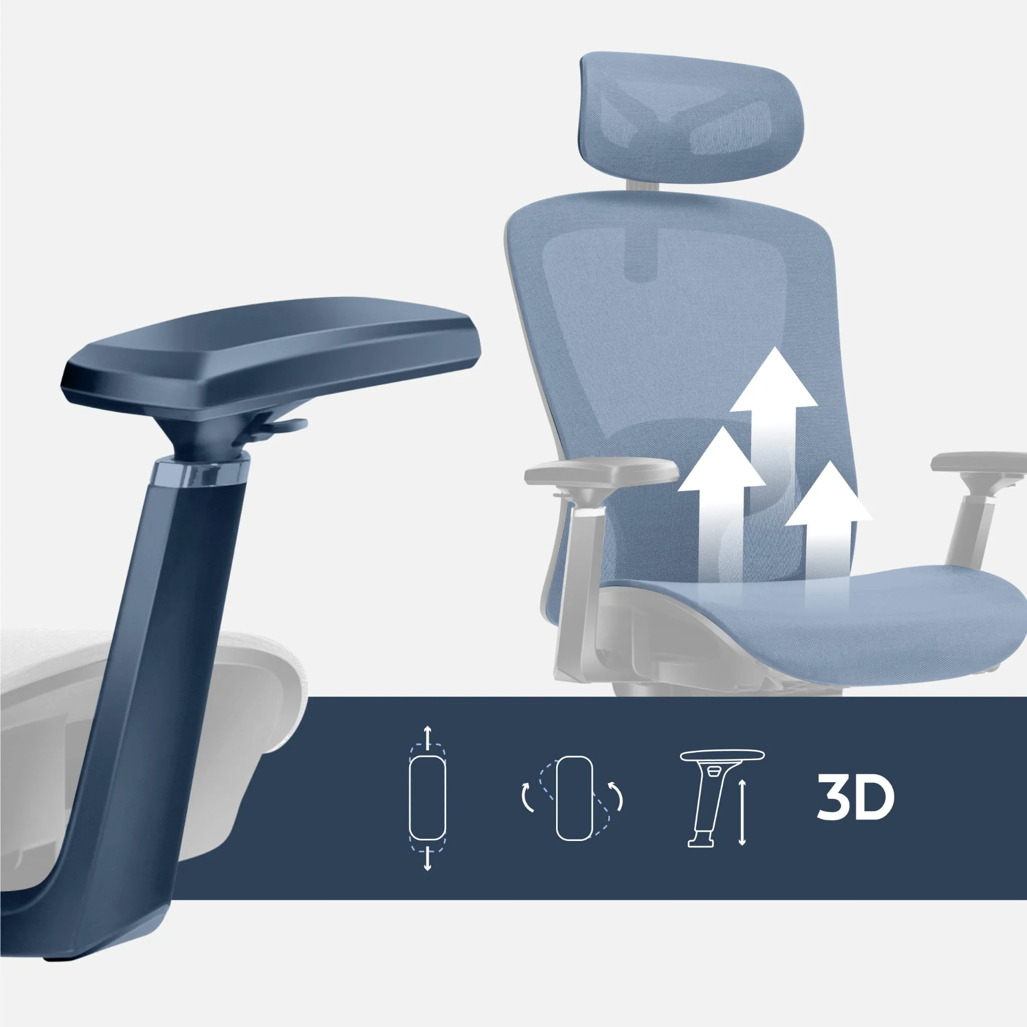 Bürostühl Expert 5.3 Grey Mesh - Image 6