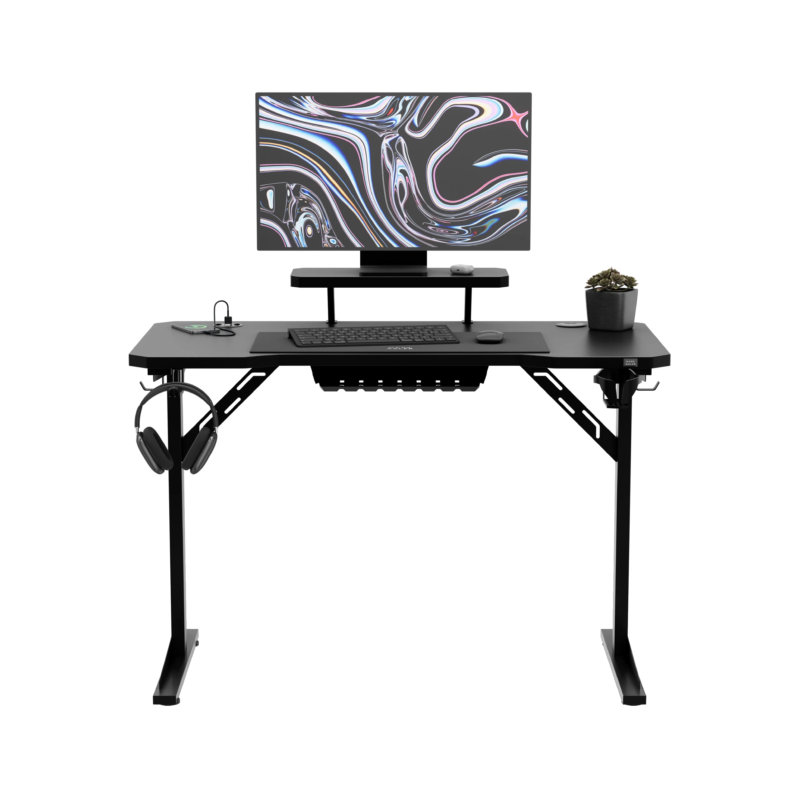 Computerschreibtisch mit Regal Mark Adler Leader 5.1 Black 115 cm - Image 14