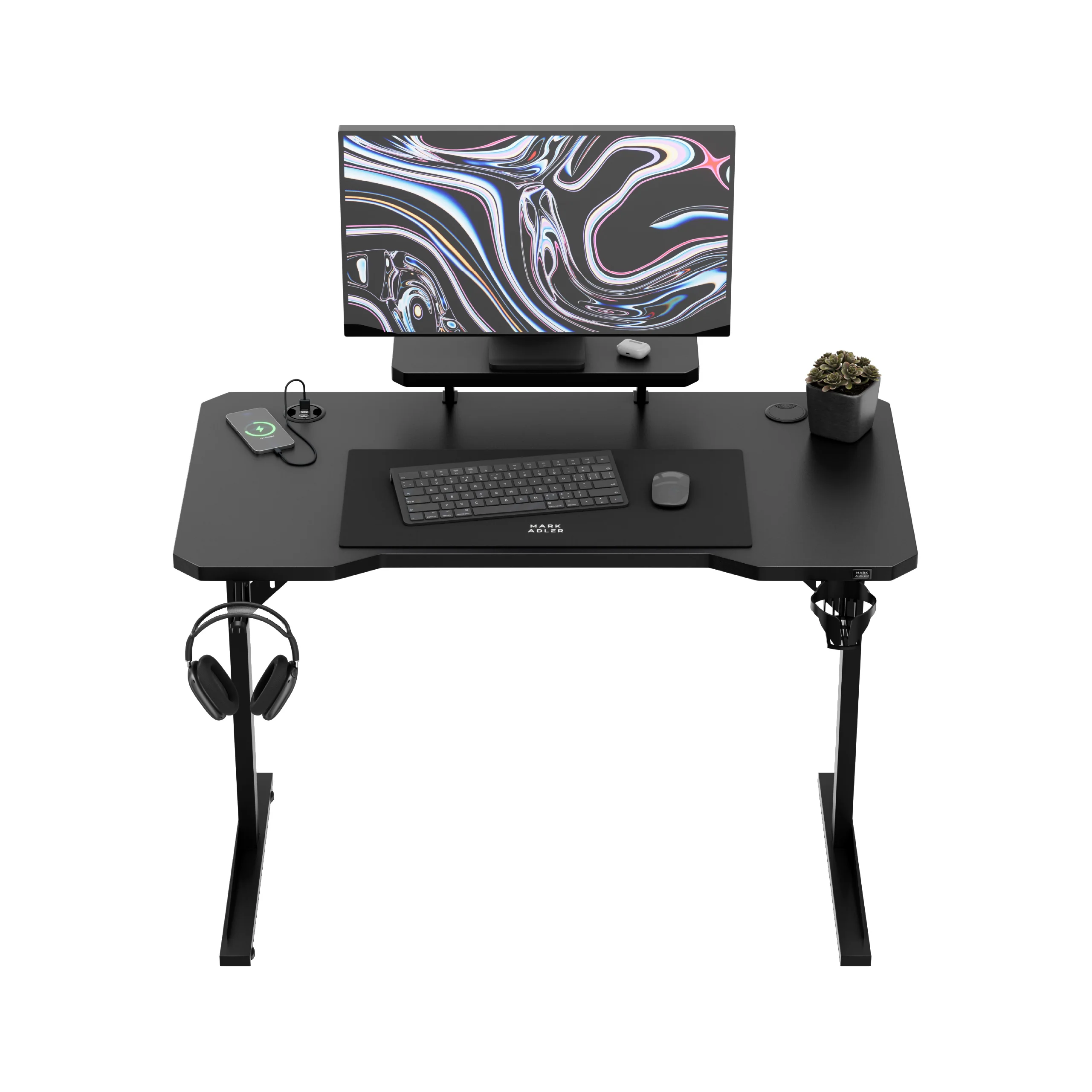 Computerschreibtisch mit Regal Mark Adler Leader 5.1 Black 115 cm - Image 20