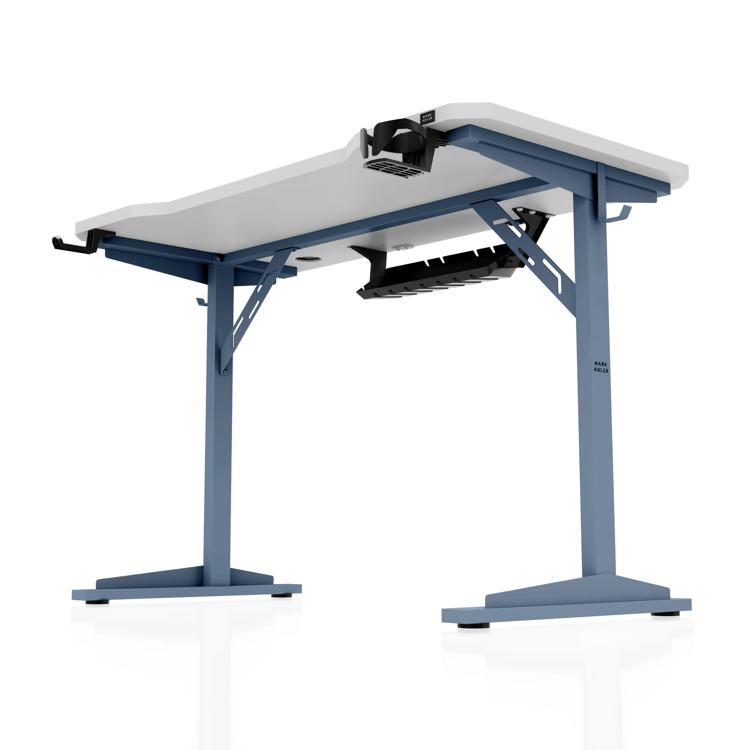 Computerschreibtisch mit Regal Mark Adler Leader 5.1 White 115 cm - Image 15
