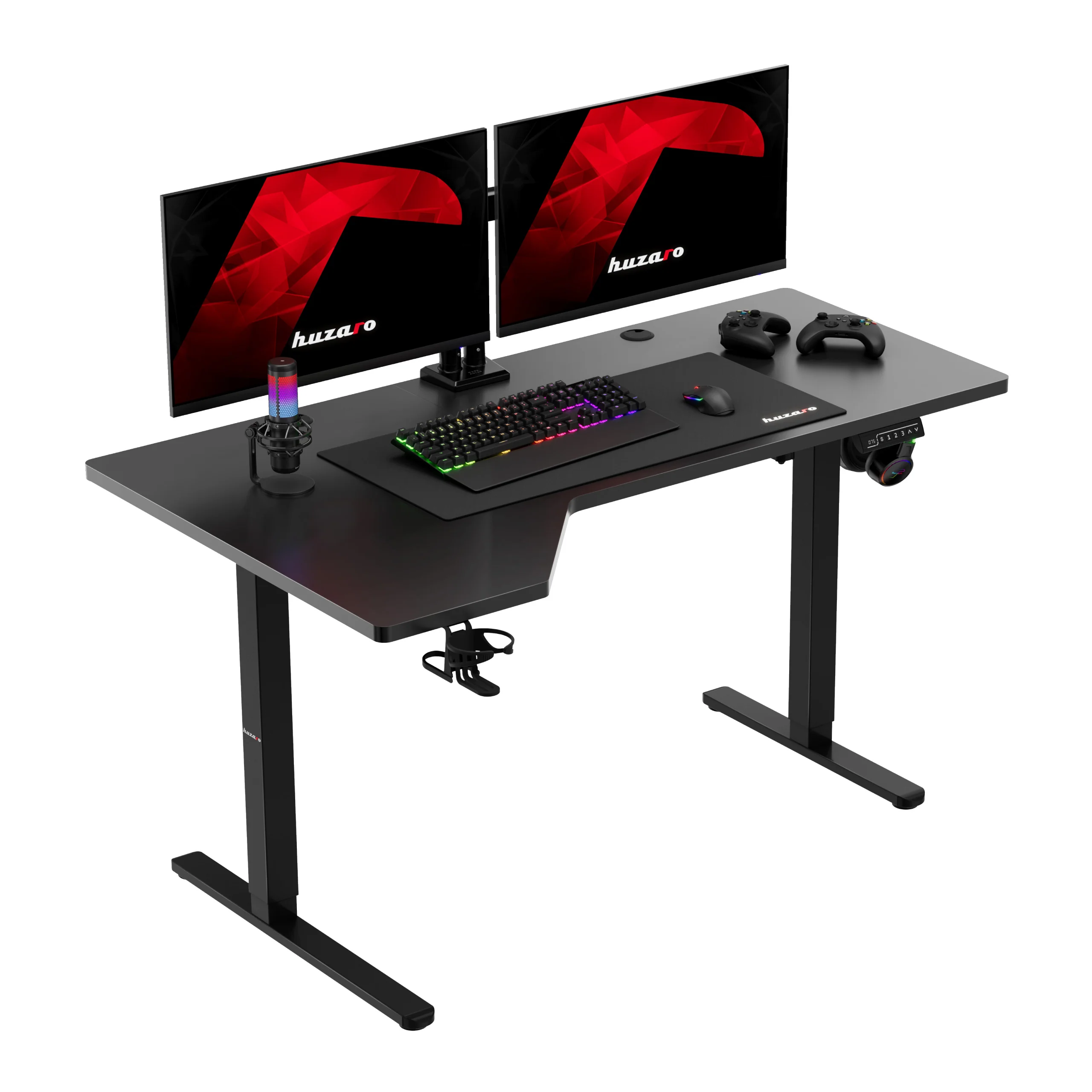 Huzaro Hero 9.1 elektrischer Eckschreibtisch schwarz - Image 13