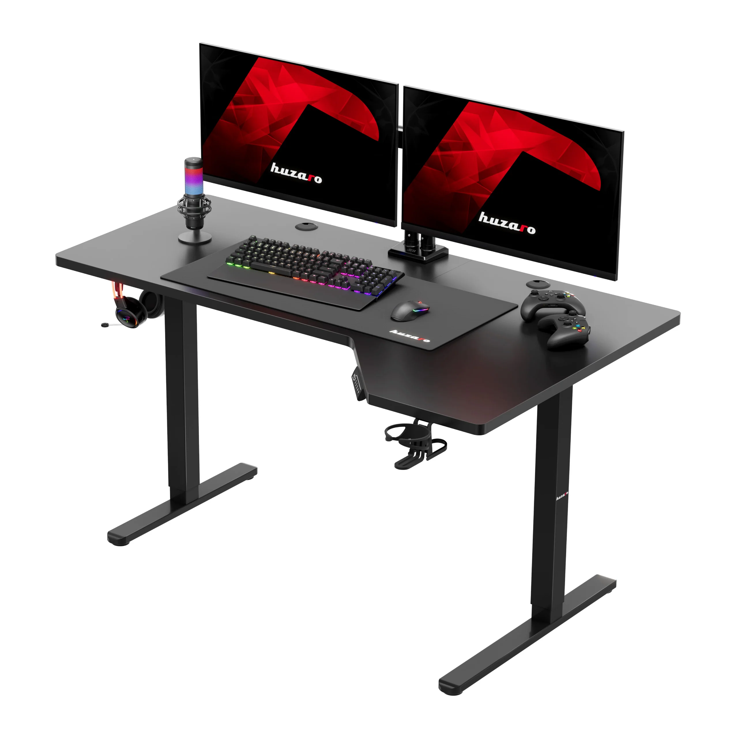 Huzaro Hero 9.1 elektrischer Eckschreibtisch schwarz - Image 24