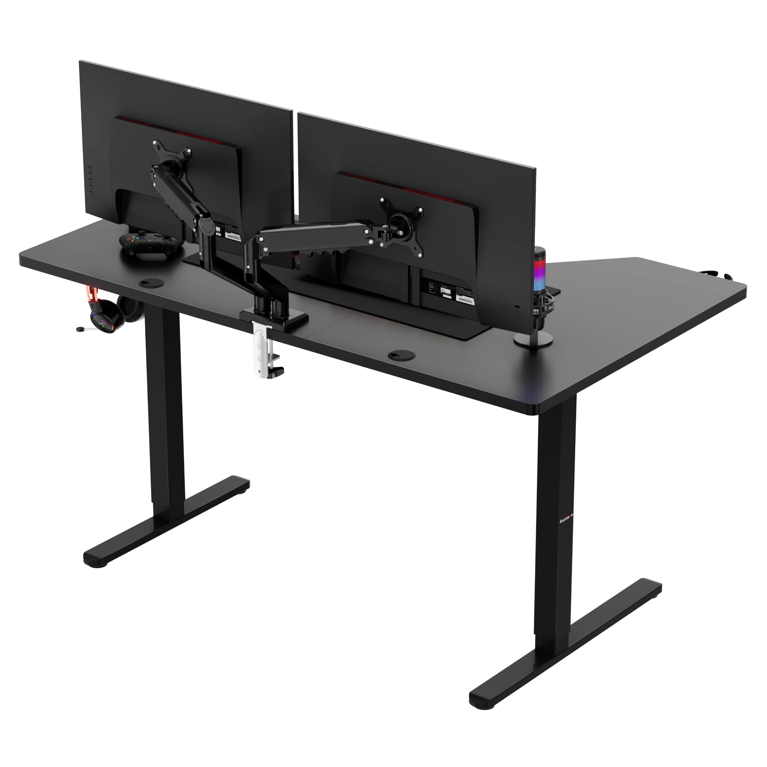 Huzaro Hero 9.1 elektrischer Eckschreibtisch schwarz - Image 9