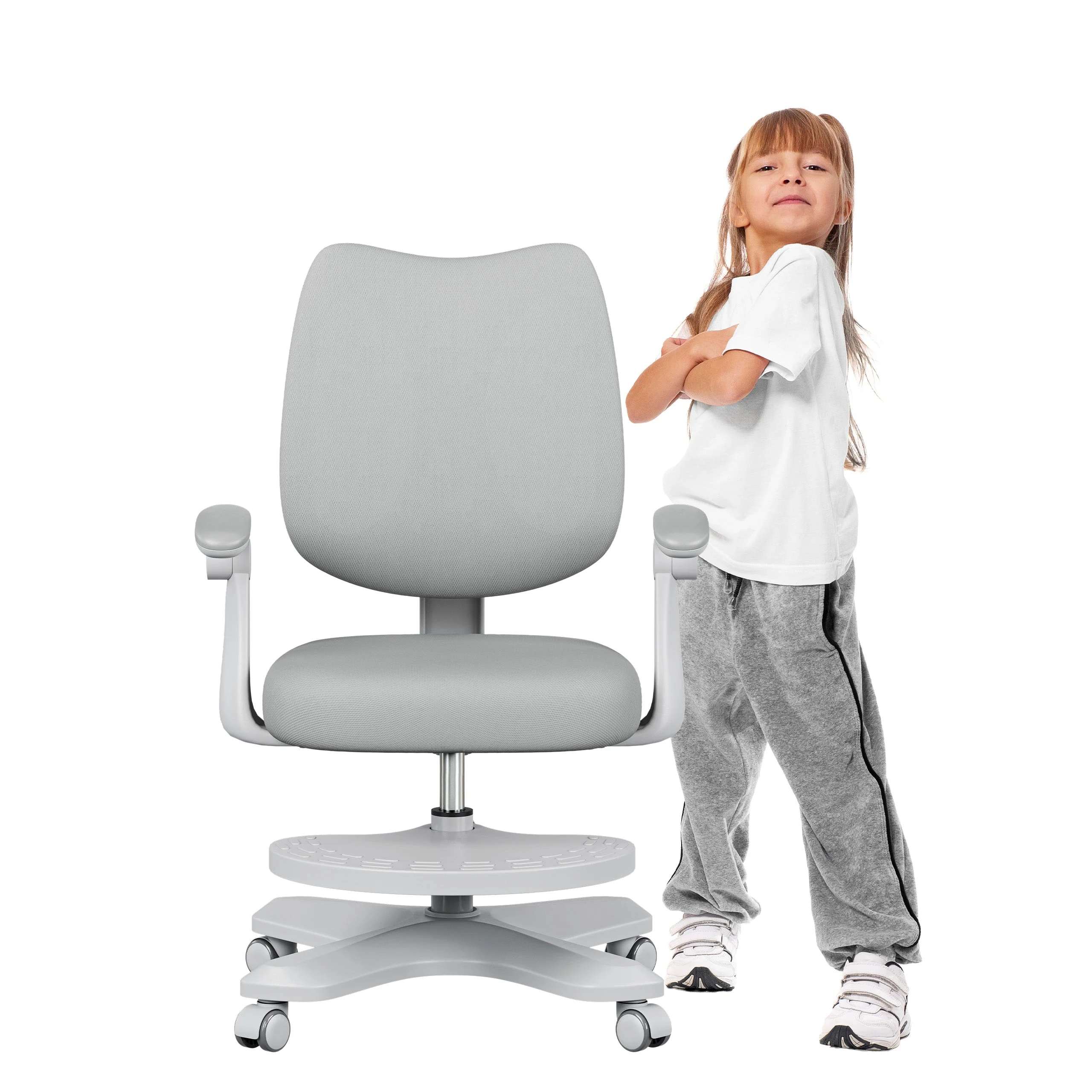 Ergonomiczny fotel dla dzieci Mark Adler Junior 4.6 Grey OUTLET
