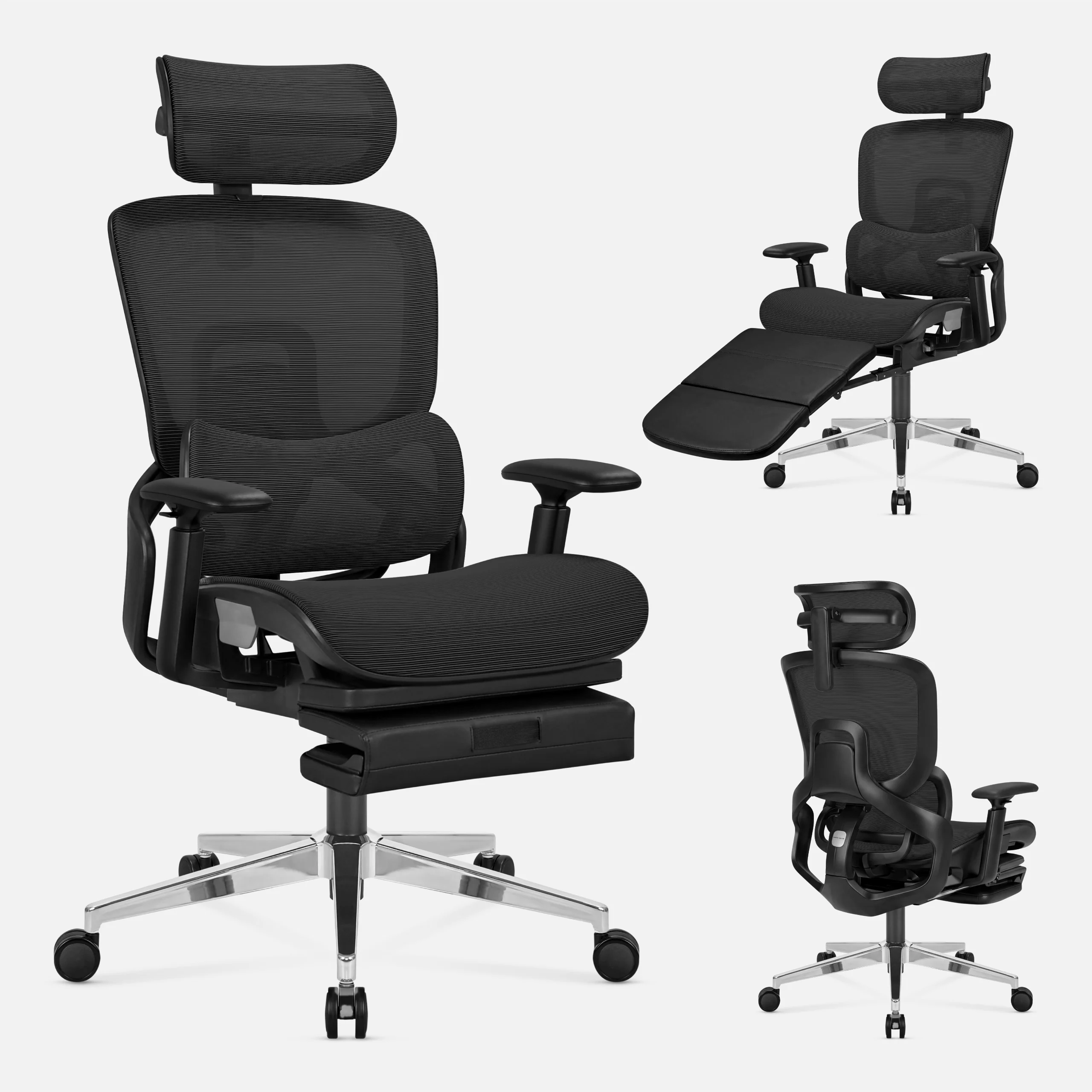 Ergonomischer Bürostuhl mit Fußstütze Mark Adler Expert 9.3 Schwarz - Image 14