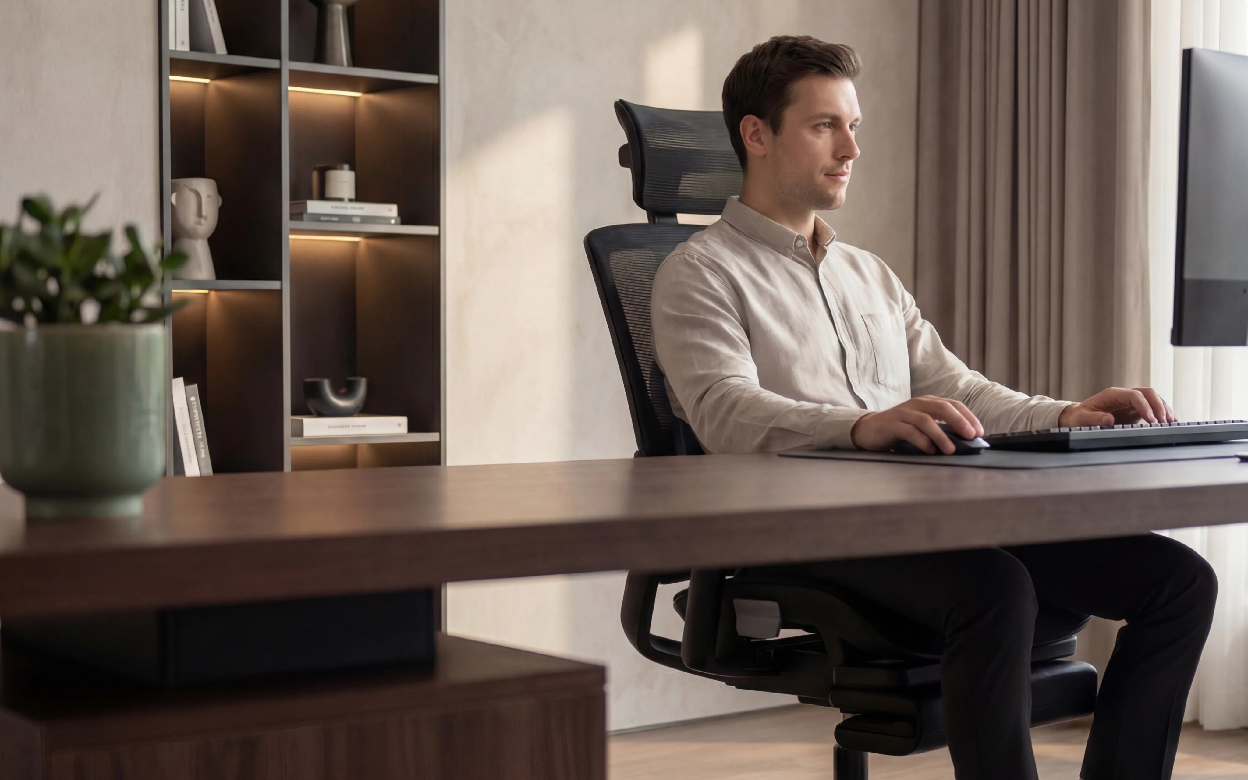 Ergonomischer Bürostuhl mit Fußstütze Mark Adler Expert 9.3 Schwarz - Image 19