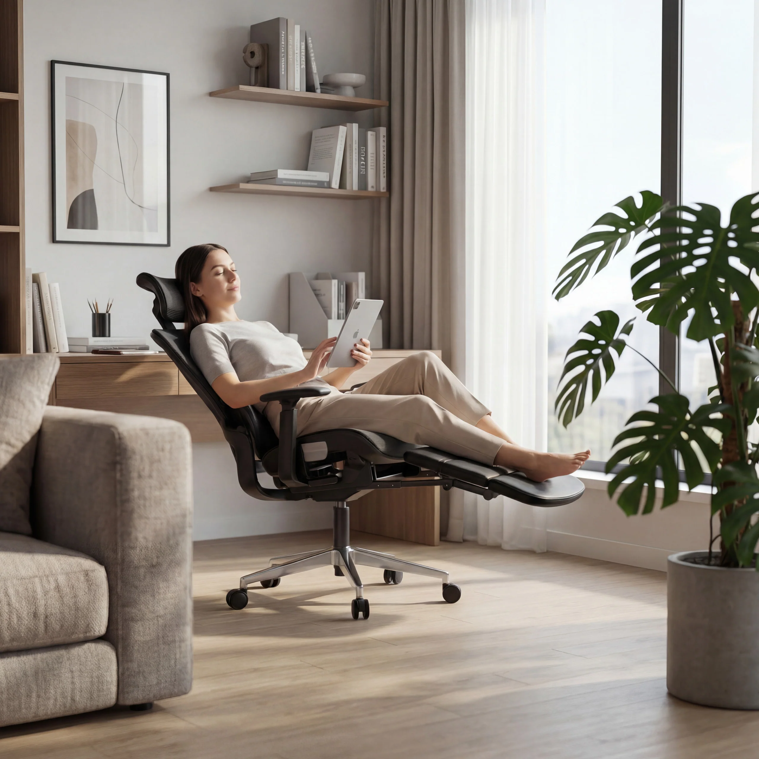 Ergonomischer Bürostuhl mit Fußstütze Mark Adler Expert 9.3 Schwarz - Image 9