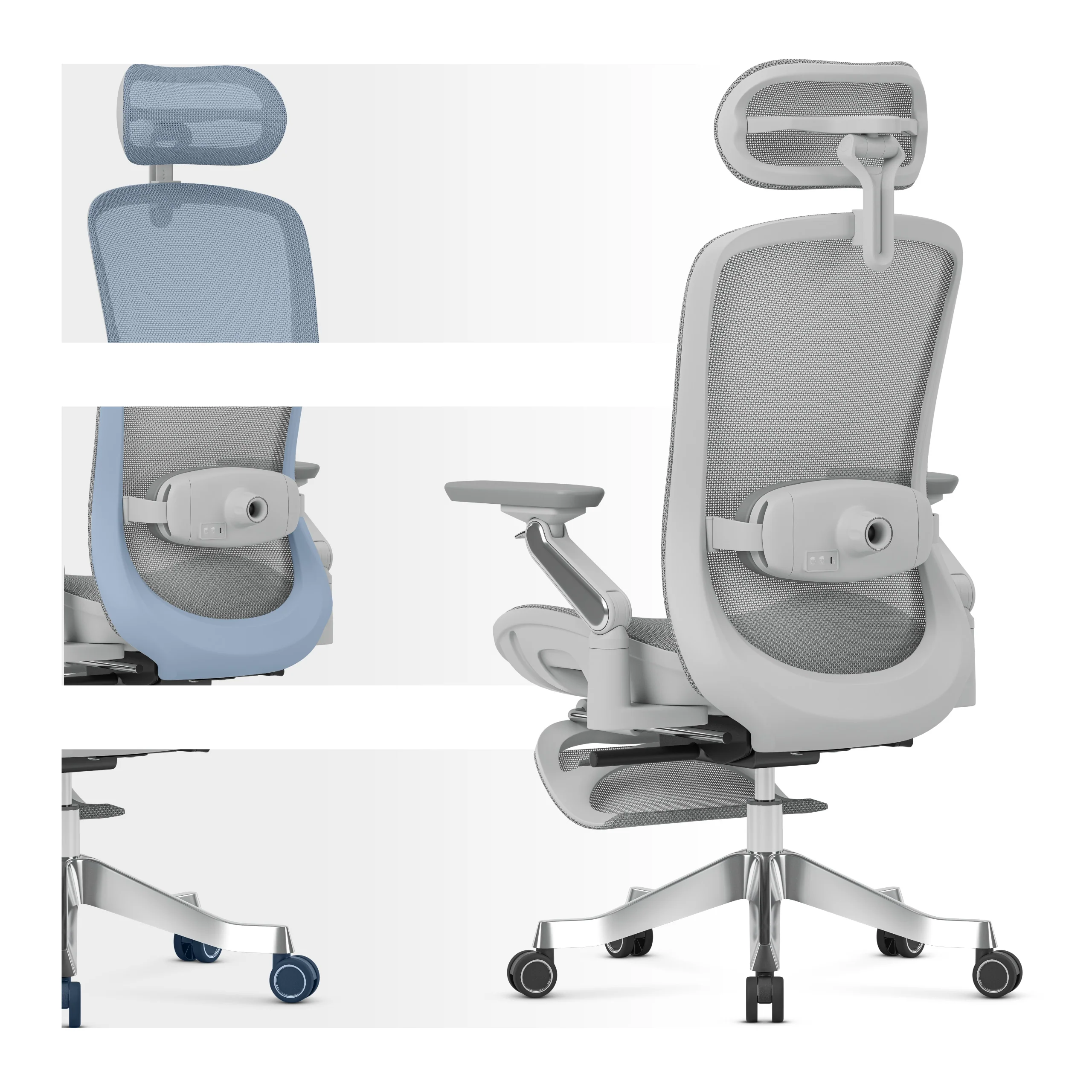 Ergonomischer Massagesessel Mark Adler Leadpro 8.7 Grey - Image 7
