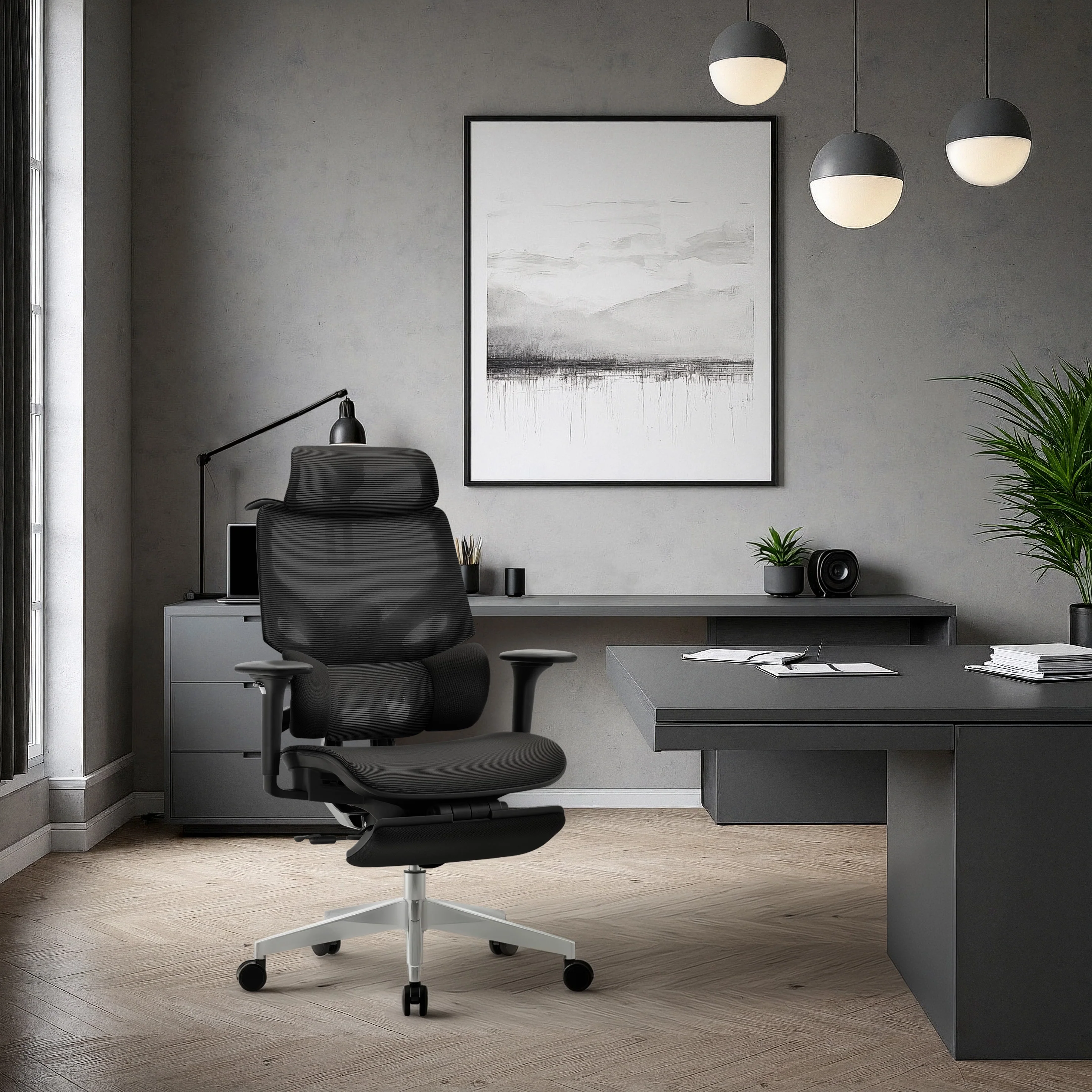 Ergonomischer Stuhl Mark Adler Expert 8.7 Schwarz Mesh - Image 4