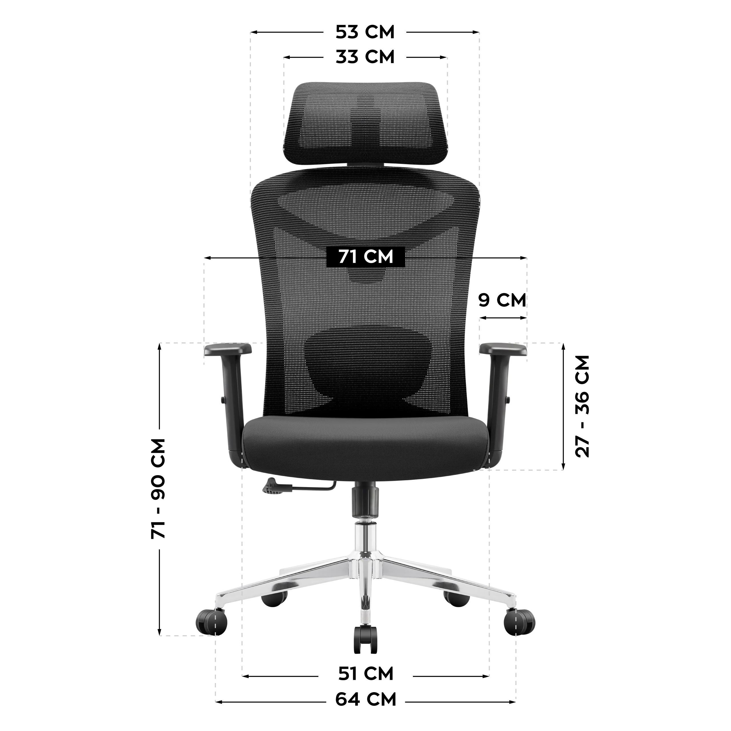 Fotel ergonomiczny biurowy Mark Adler Manager 2.6 Black - Image 9