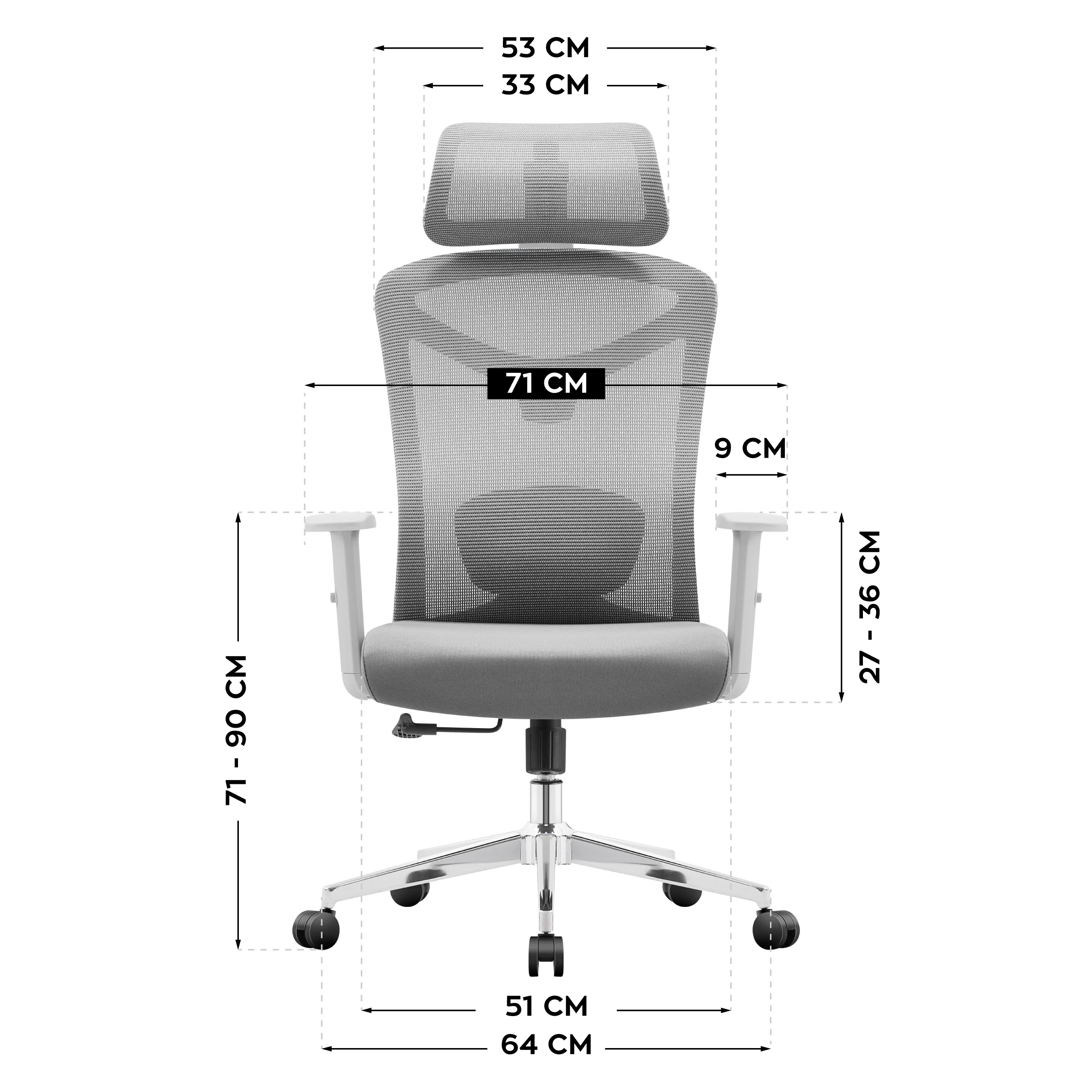Fotel ergonomiczny biurowy Mark Adler Manager 2.6 Grey - Image 12