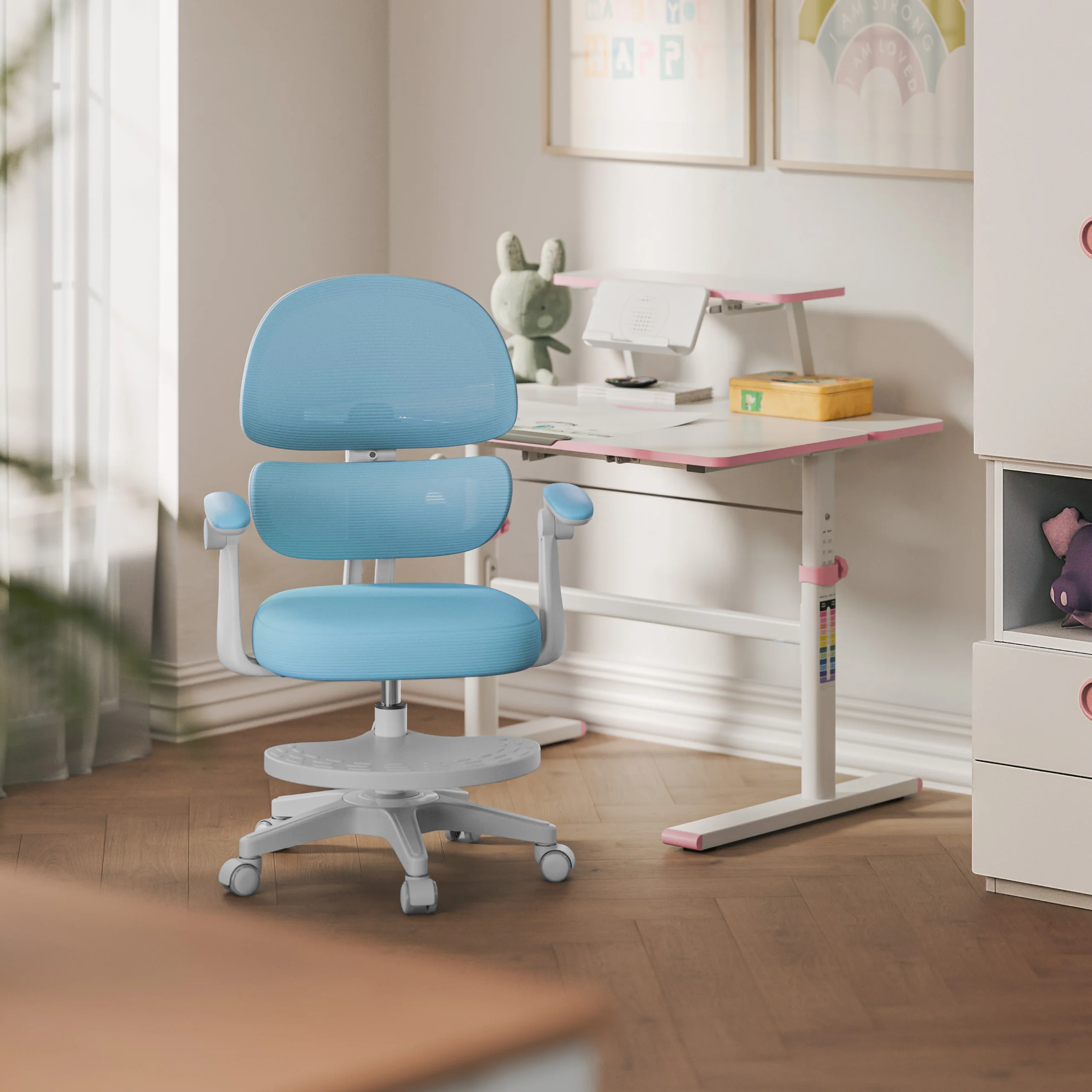 Mark Adler Junior 4.4 Blauer ergonomischer Kinderstuhl - Image 10
