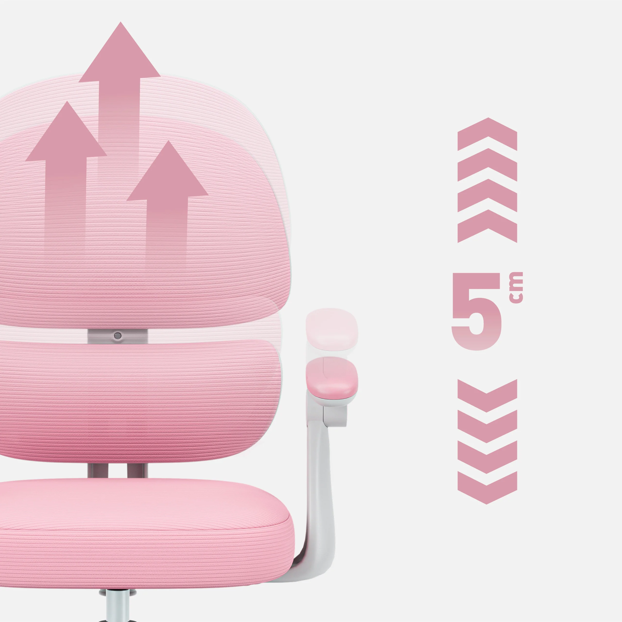 Ergonomischer Kinderstuhl Mark Adler Junior 4.4 Pink - Image 3