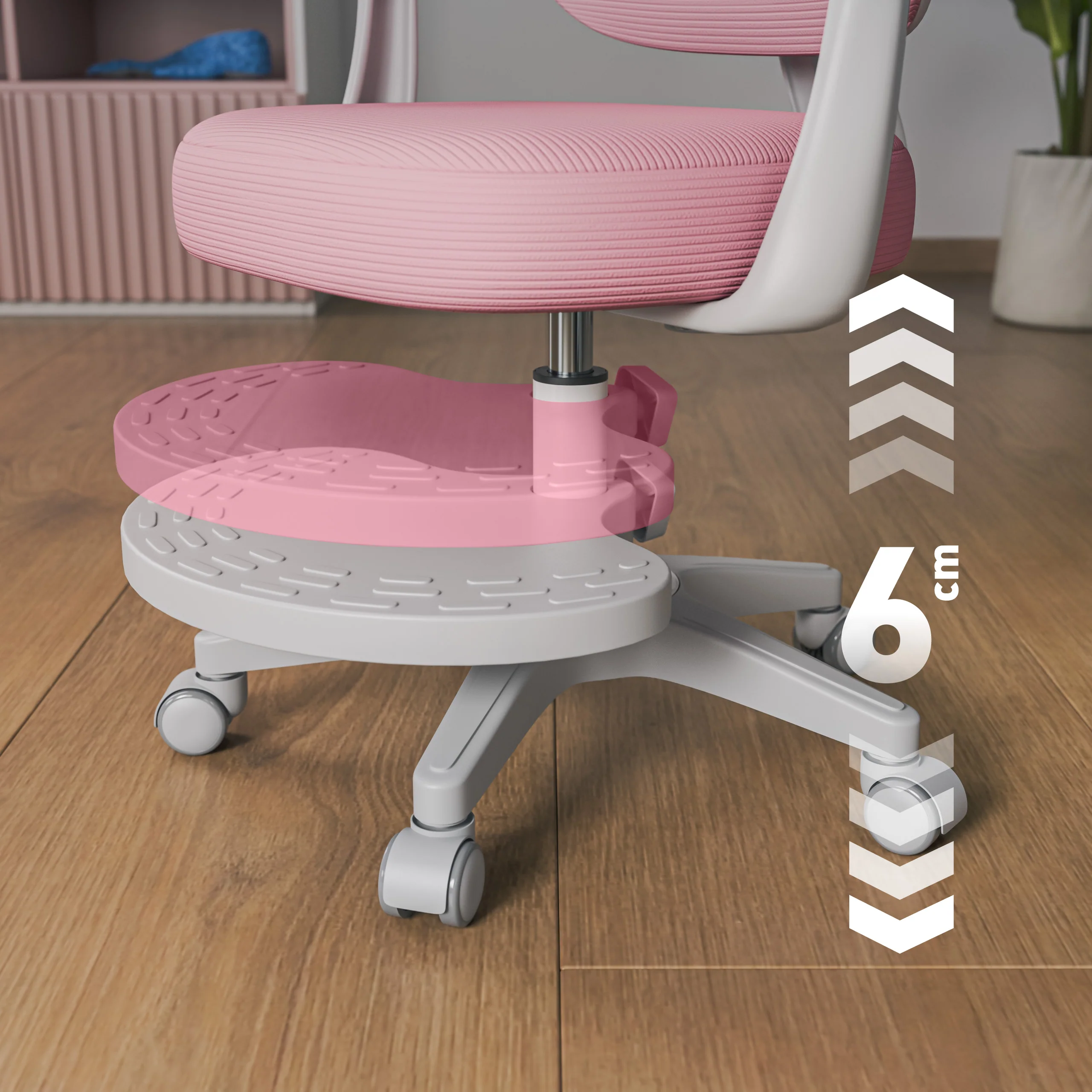 Ergonomischer Kinderstuhl Mark Adler Junior 4.4 Pink - Image 6