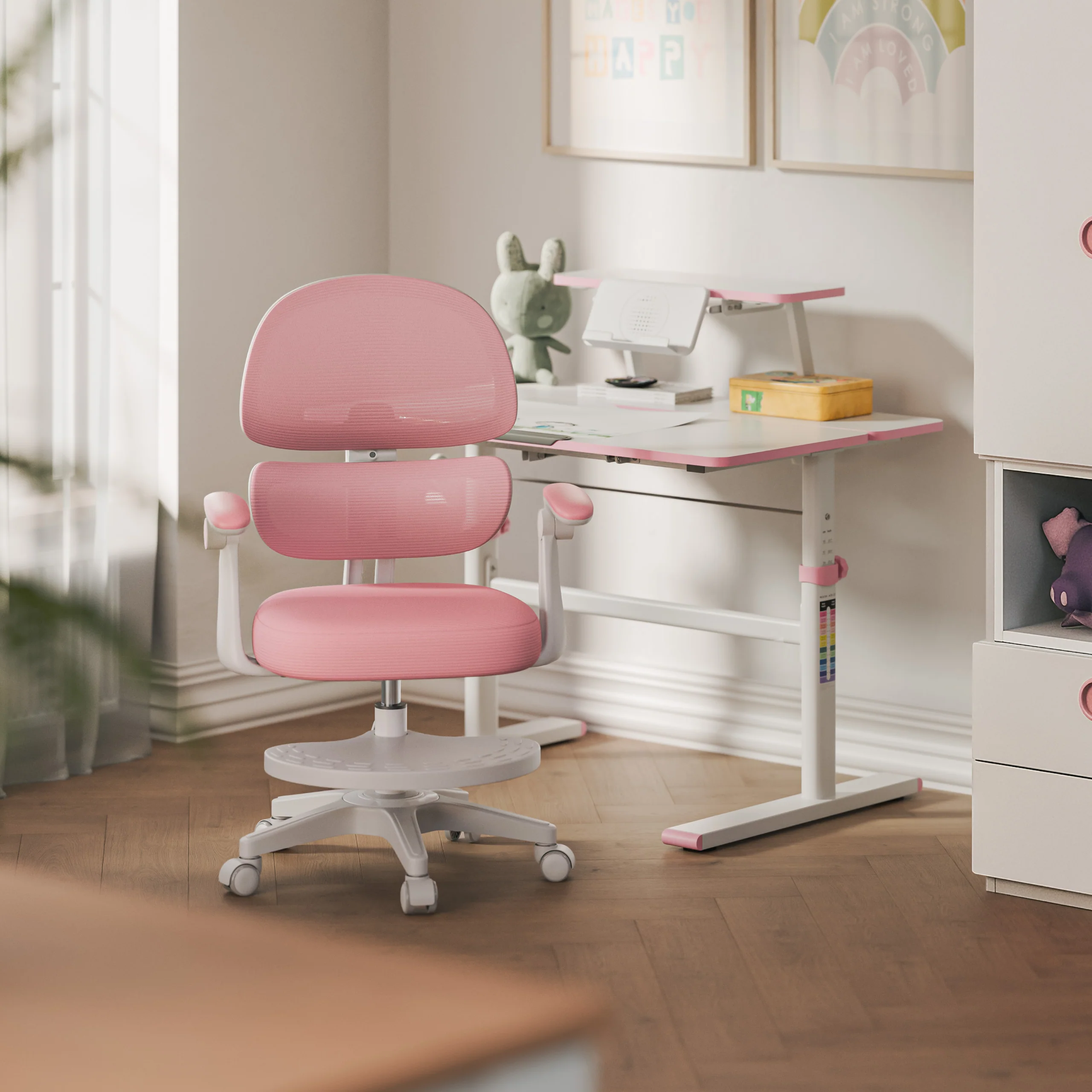 Ergonomischer Kinderstuhl Mark Adler Junior 4.4 Pink - Image 9