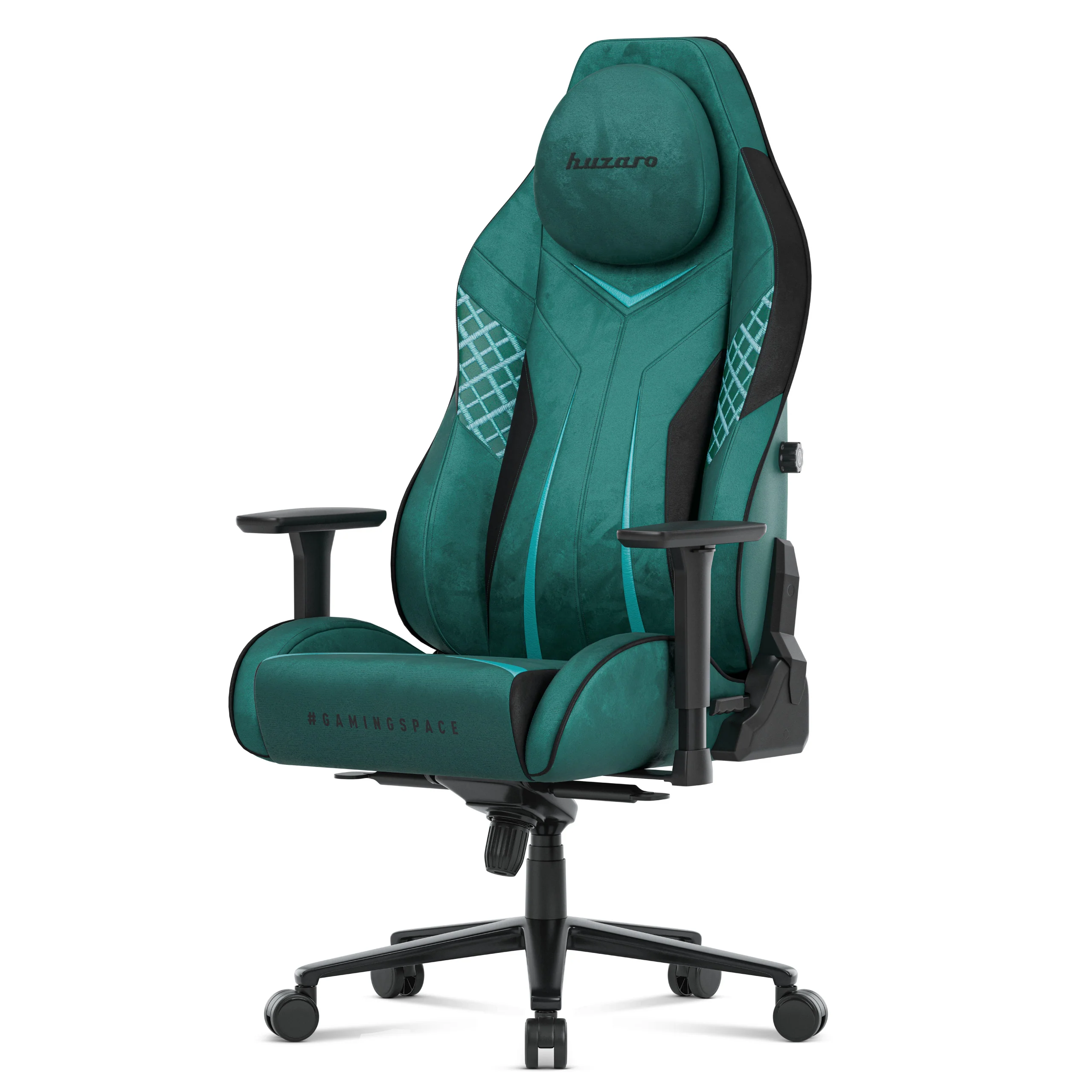 Fotel gamingowy zamszowy Huzaro Force 8.3 Green - Image 11