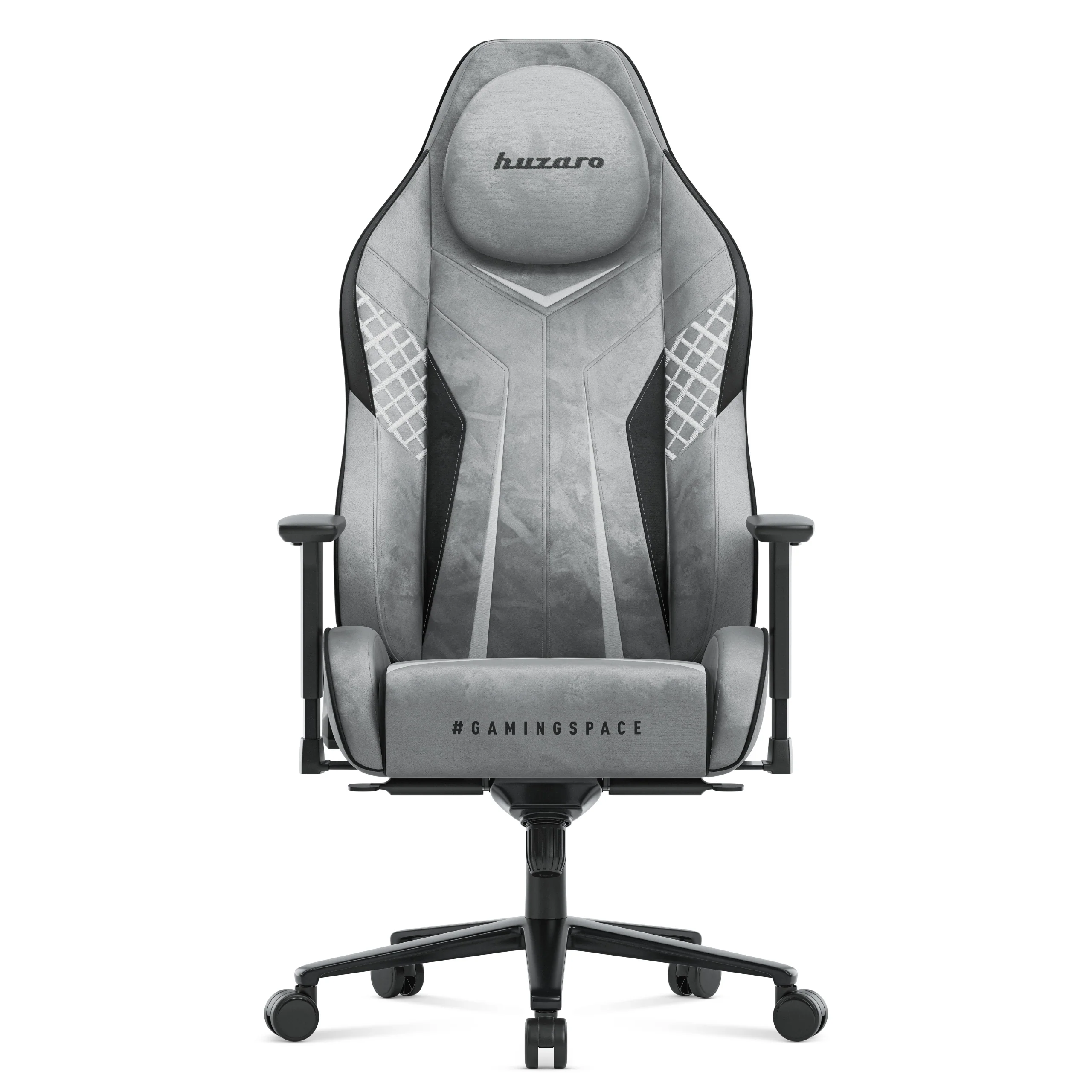 Fotel gamingowy zamszowy Huzaro Force 8.3 Grey - Image 14