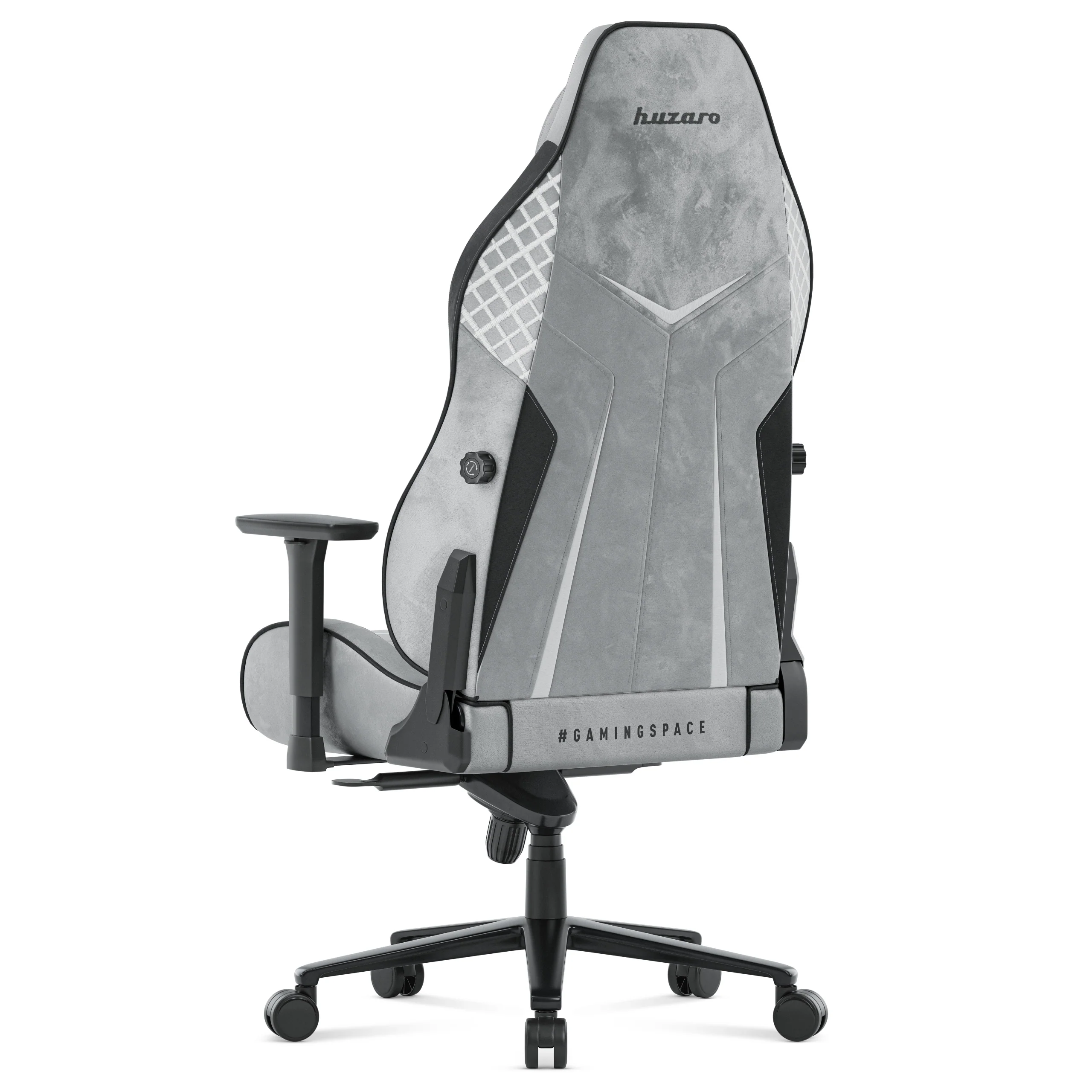 Fotel gamingowy zamszowy Huzaro Force 8.3 Grey - Image 9