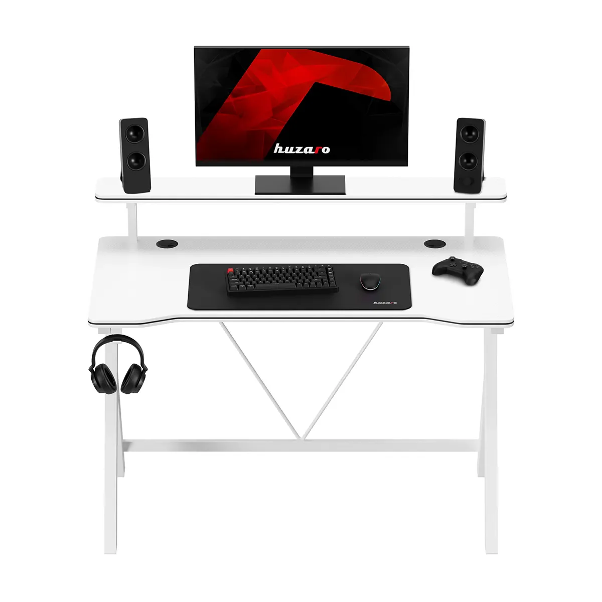 Gaming-Schreibtisch 120 cm Huzaro Hero 1.9 Weiß - Image 11