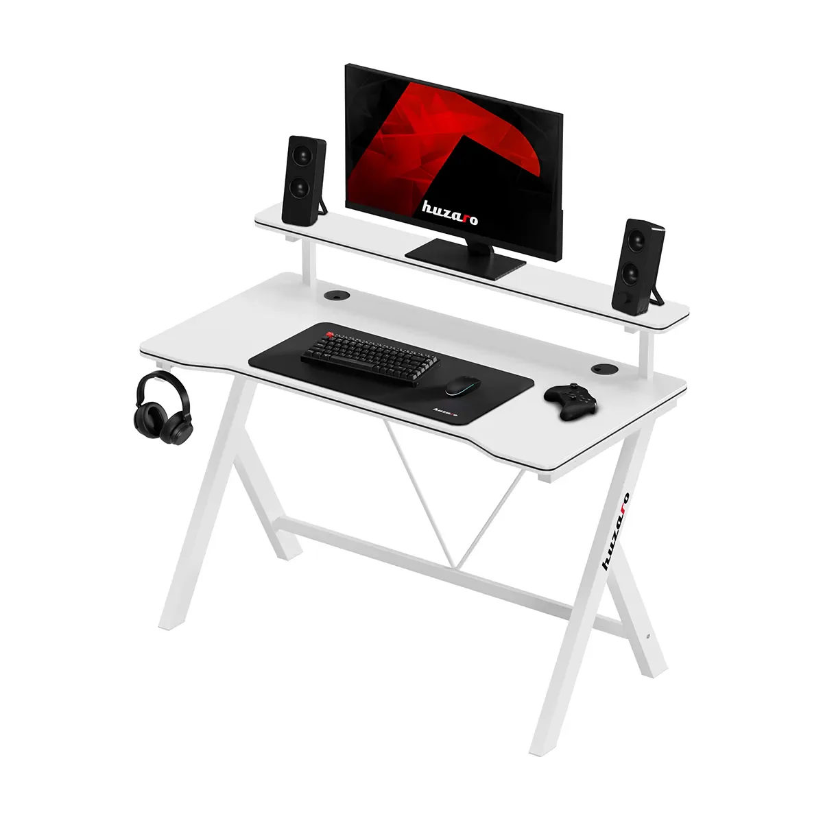Gaming-Schreibtisch 120 cm Huzaro Hero 1.9 Weiß - Image 9