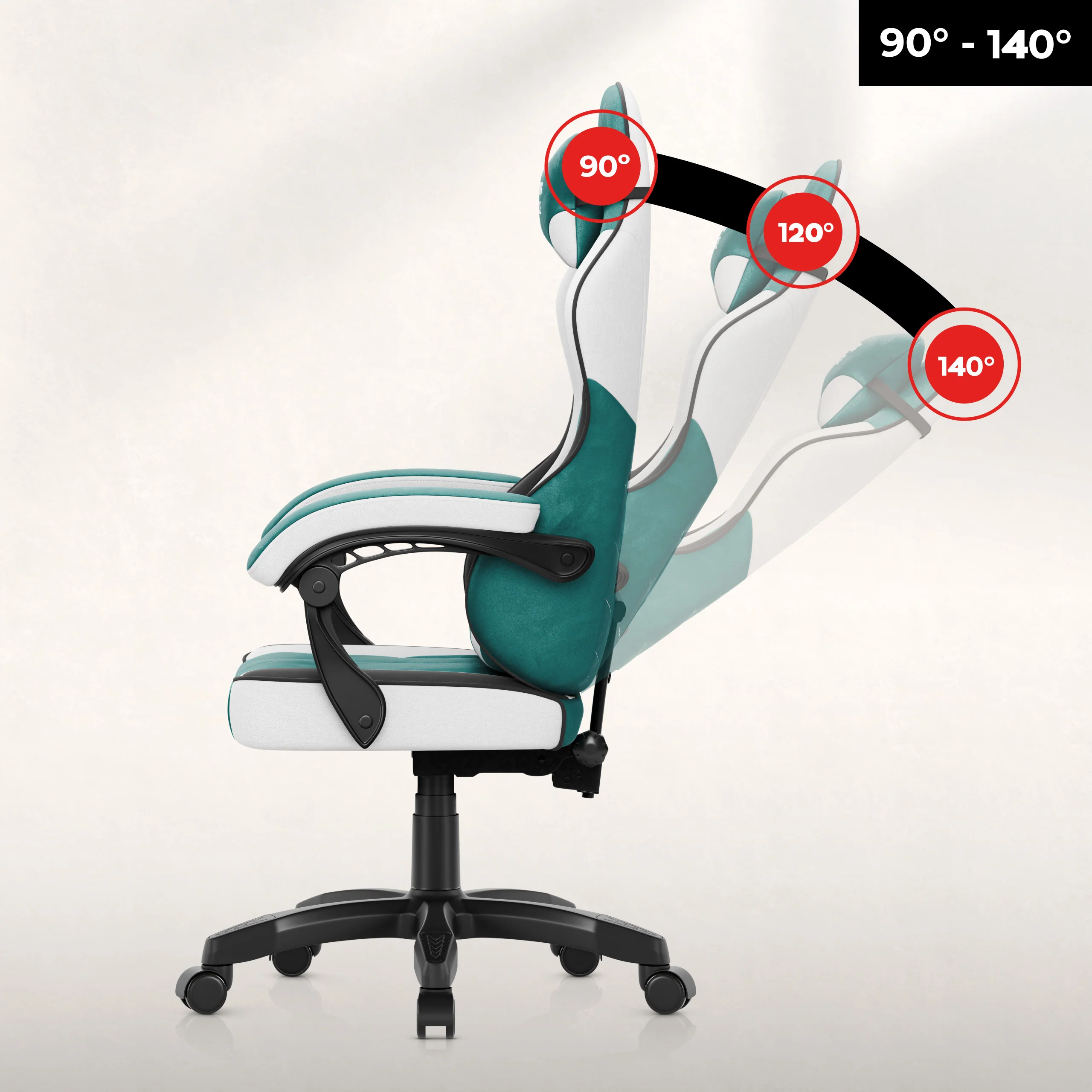 Gaming-Sessel aus Velours Huzaro Force 2.7 Green - Image 6
