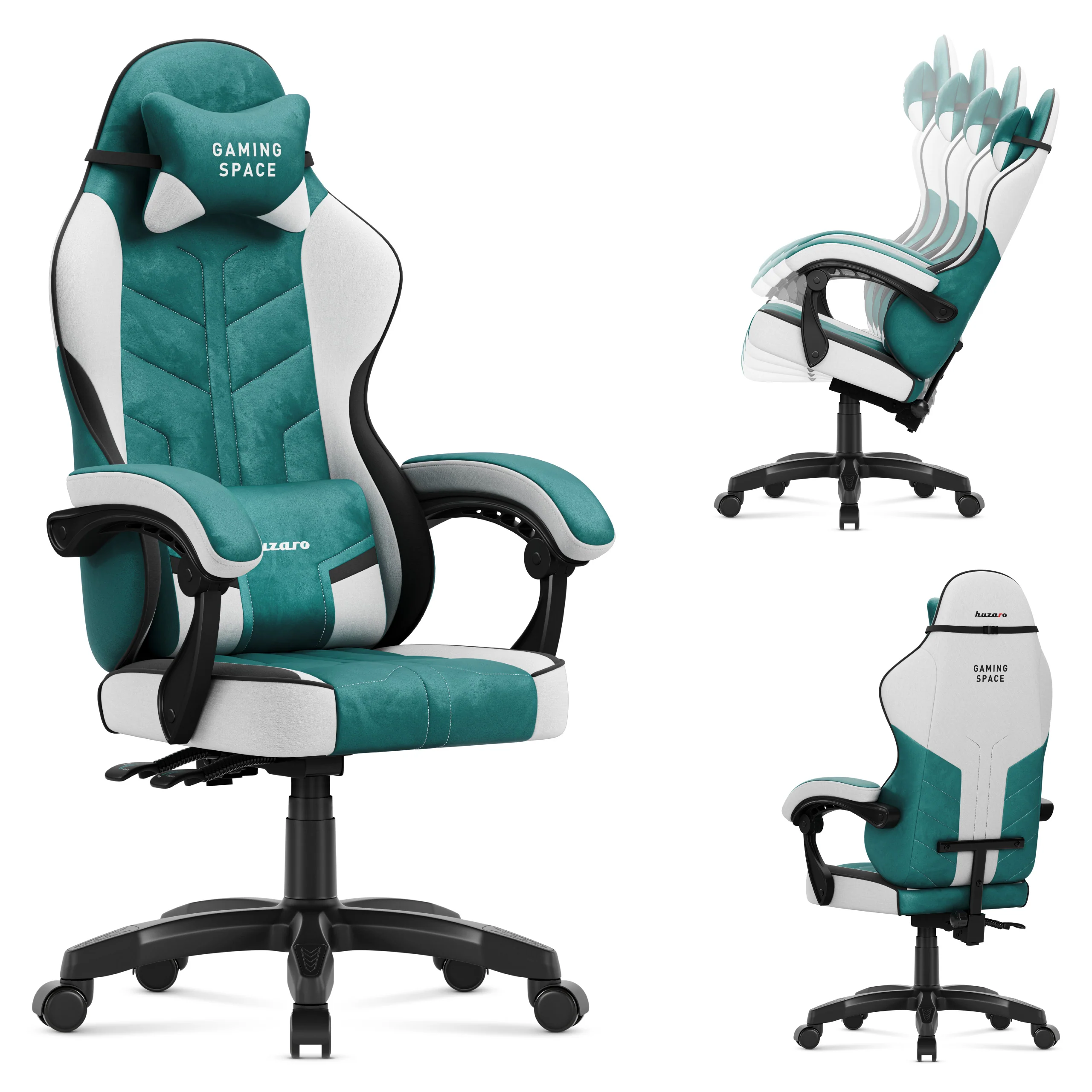 Gaming-Sessel aus Velours Huzaro Force 2.7 Green - Image 9