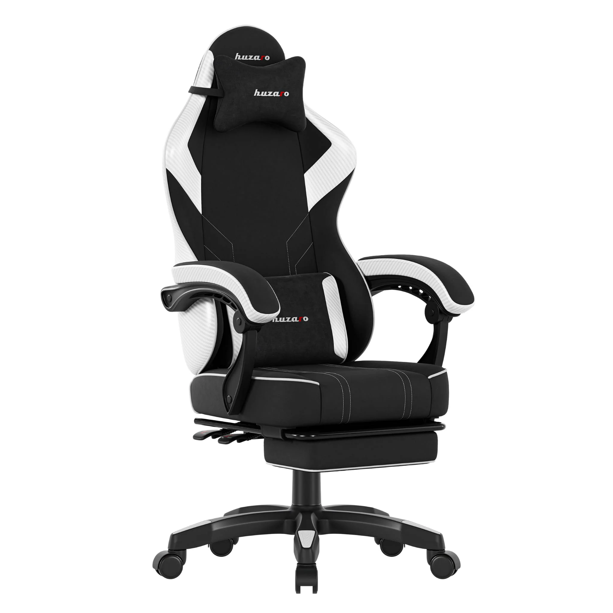 Huzaro Force 3.7 Weißer Carbon-Gaming-Stuhl