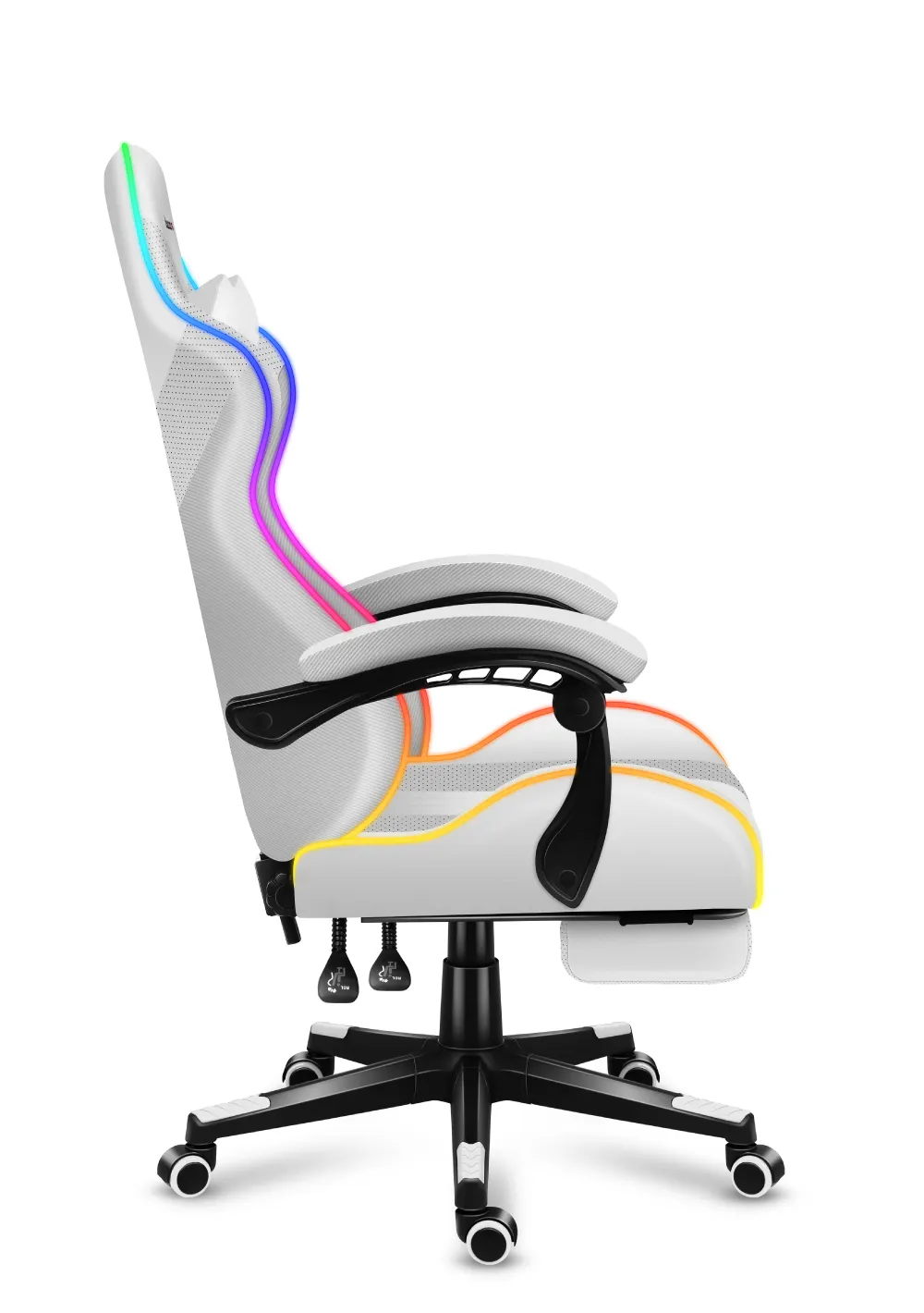 HUZARO Force 4.7 Weißer RGB-Gaming-Stuhl - Image 11