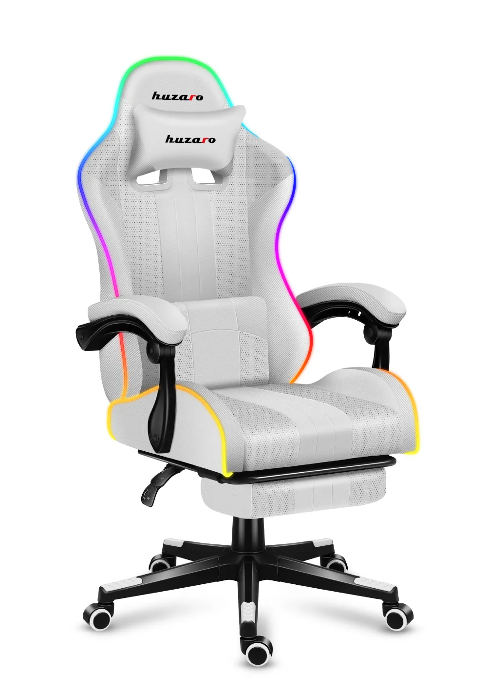 HUZARO Force 4.7 Weißer RGB-Gaming-Stuhl - Image 15