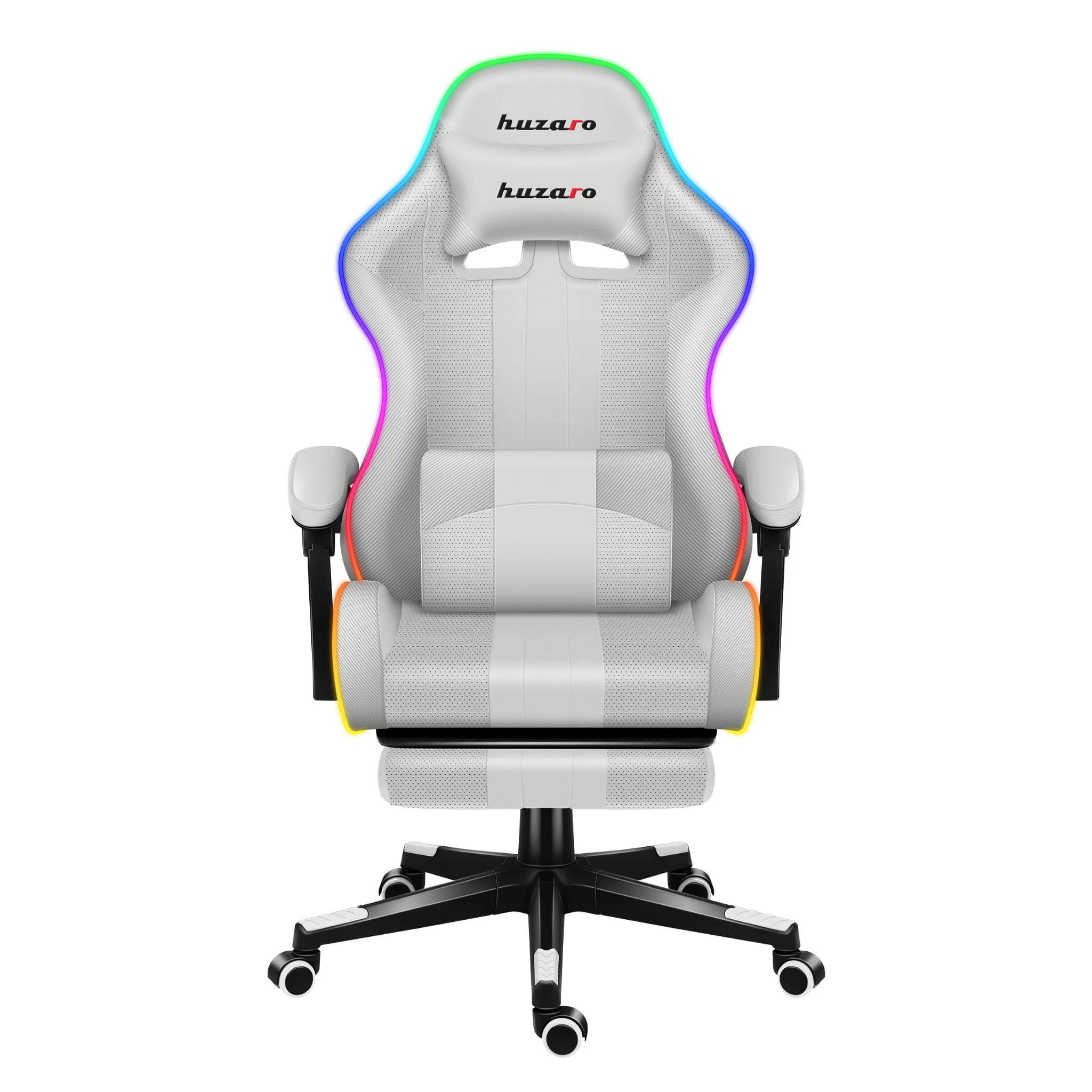HUZARO Force 4.7 Weißer RGB-Gaming-Stuhl - Image 2