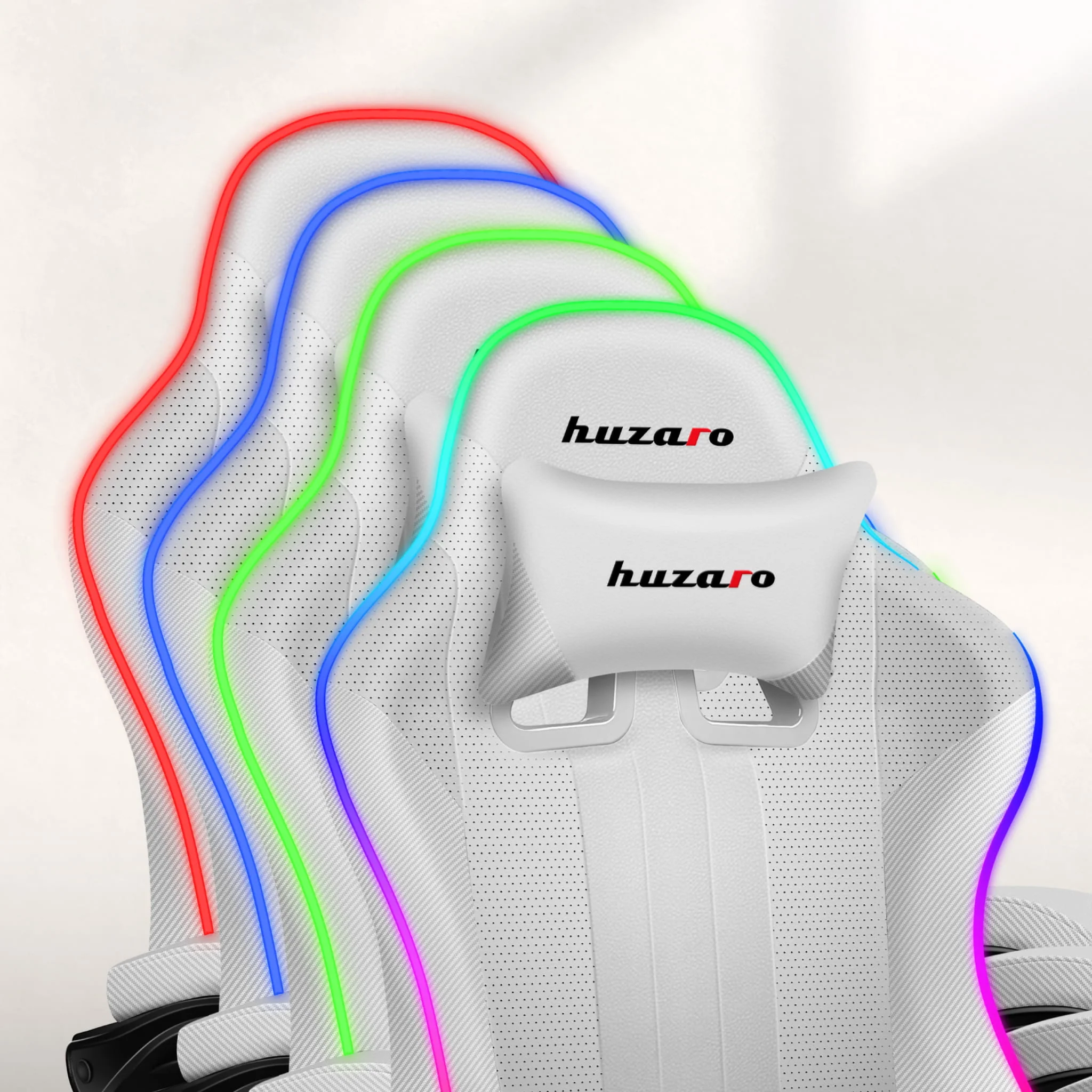 HUZARO Force 4.7 Weißer RGB-Gaming-Stuhl - Image 3