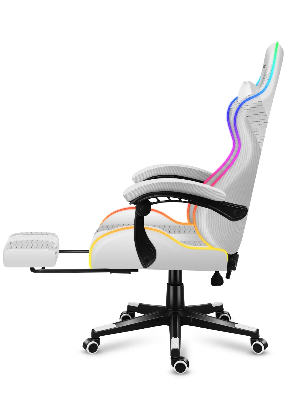 HUZARO Force 4.7 Weißer RGB-Gaming-Stuhl - Image 8