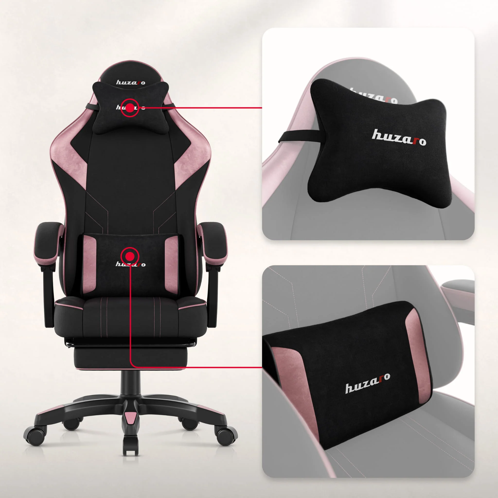 Huzaro Force 3.7 Pink Gaming Stuhl - Image 10