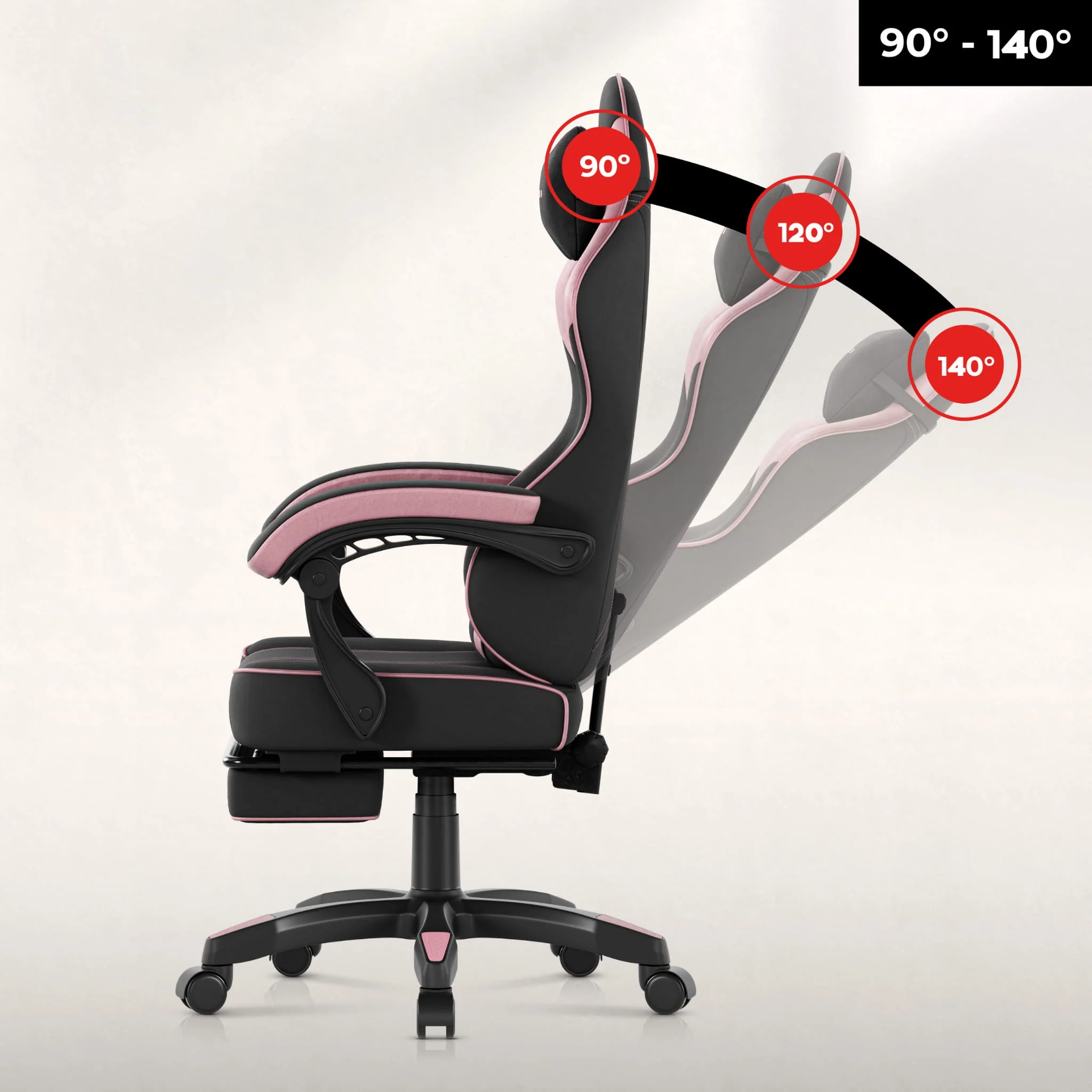 Huzaro Force 3.7 Pink Gaming Stuhl - Image 4