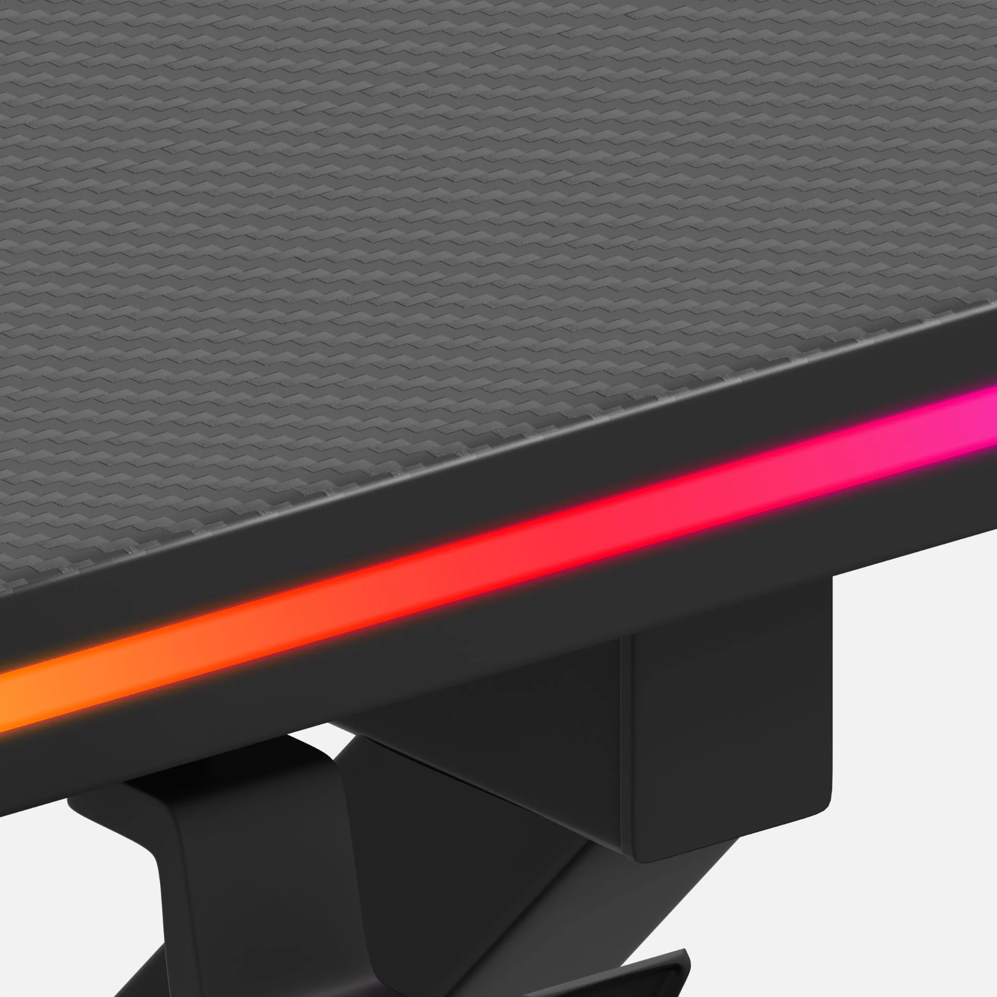 Huzaro Hero 1.7 RGB LED Gaming-Tisch Schwarz - Image 6