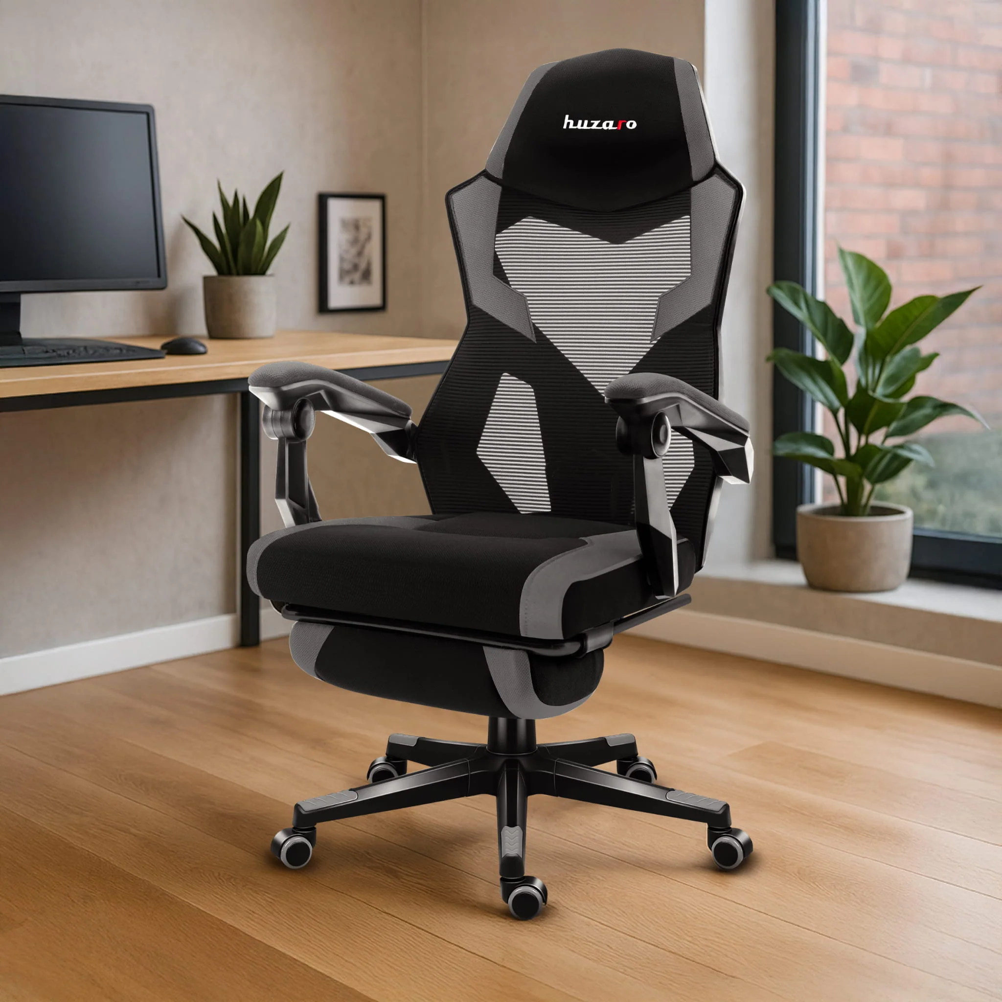 Huzaro Combat 3.1 Grau Gaming Stuhl - Image 4