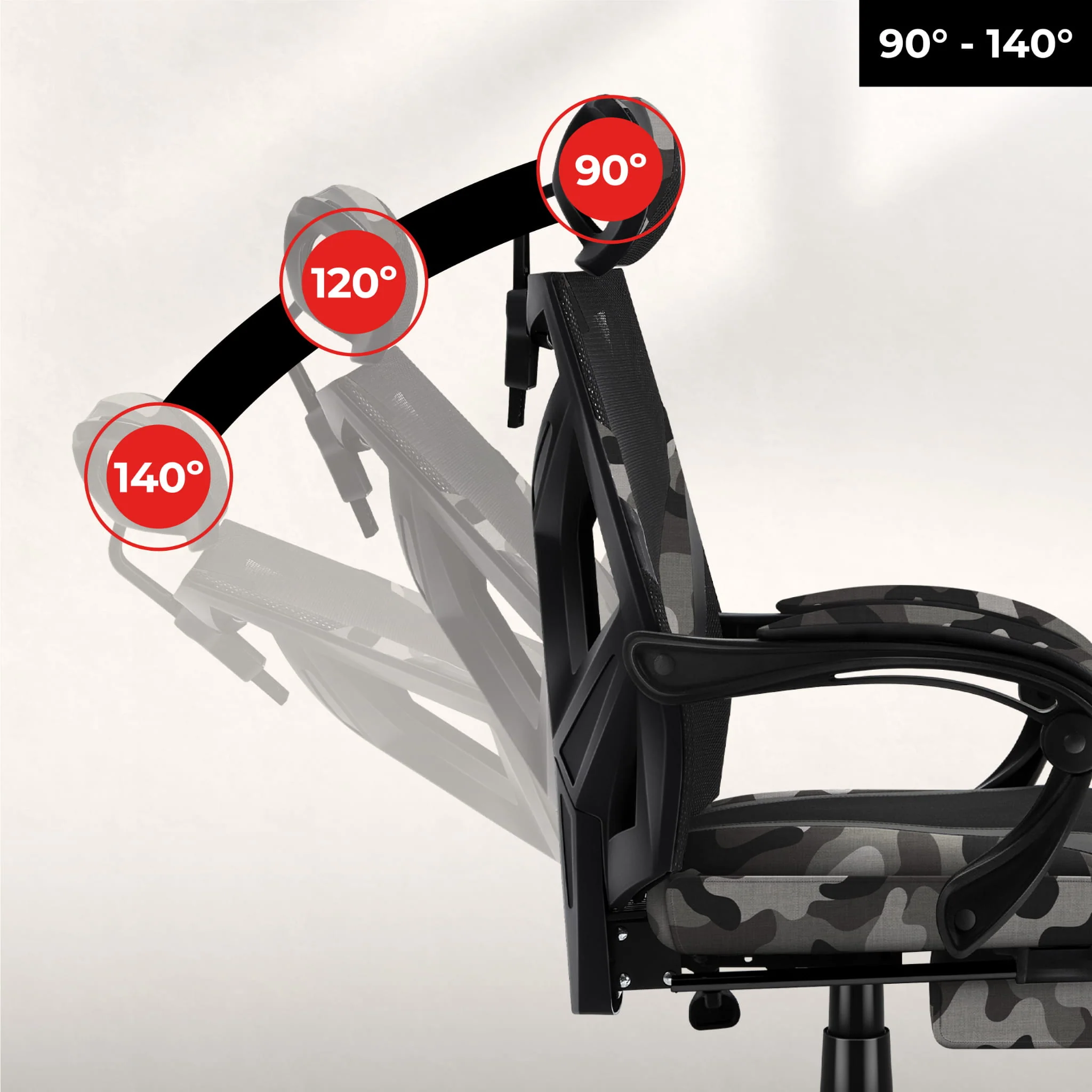 Huzaro Combat 5.0 Camo Gaming-Stuhl - Image 3