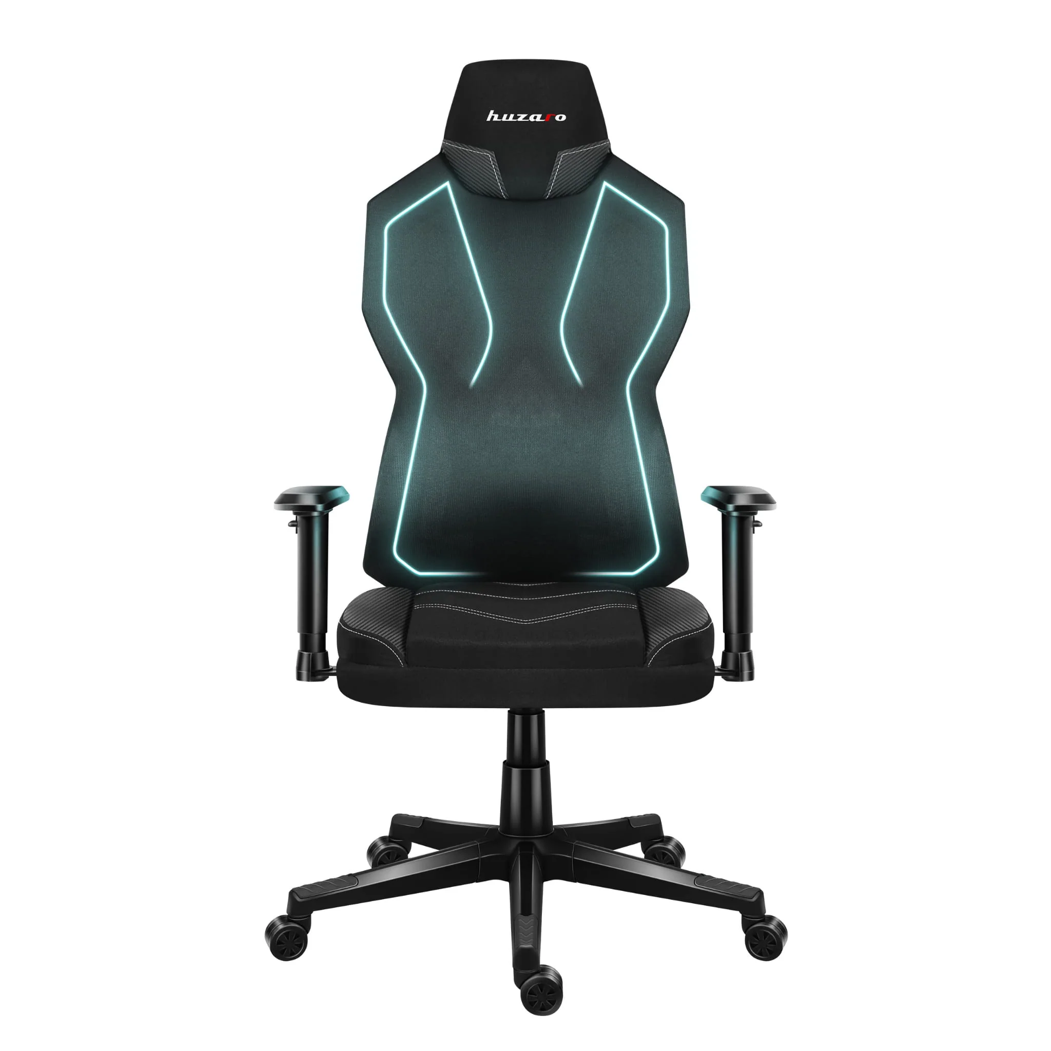 HUZARO Combat 6.2 Schwarzer RGB LED Gaming-Stuhl - Image 8
