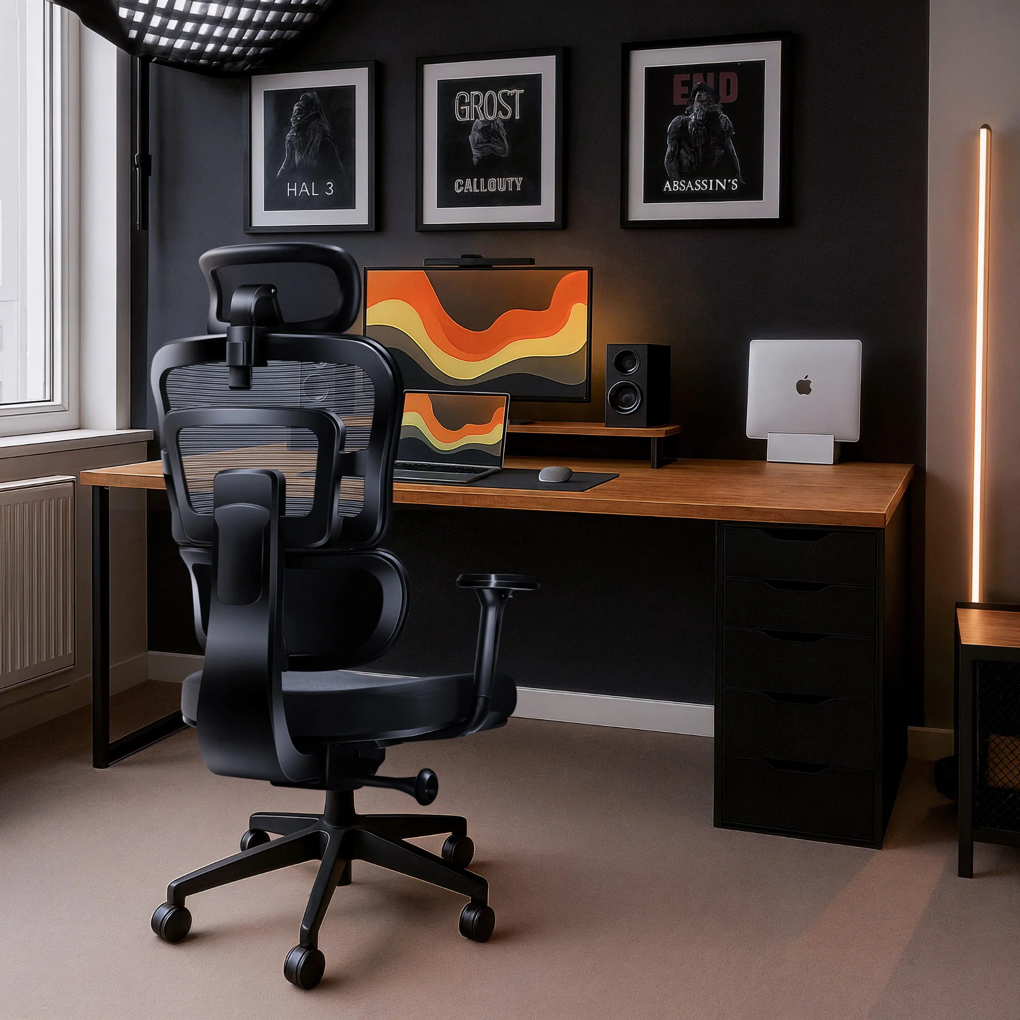 Huzaro Combat 7.0 Gaming-Stuhl Schwarz - Image 4