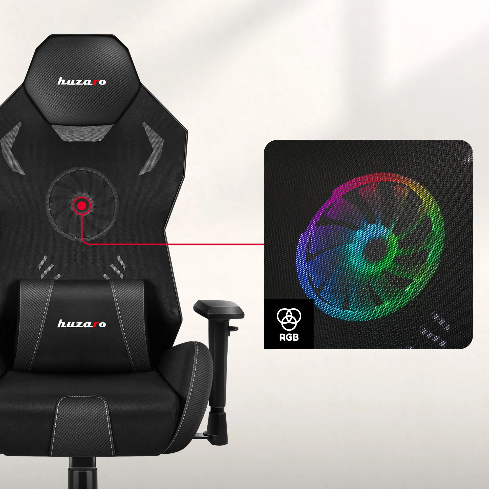 Huzaro Combat 7.6 RGB-Gaming-Stuhl - Image 3