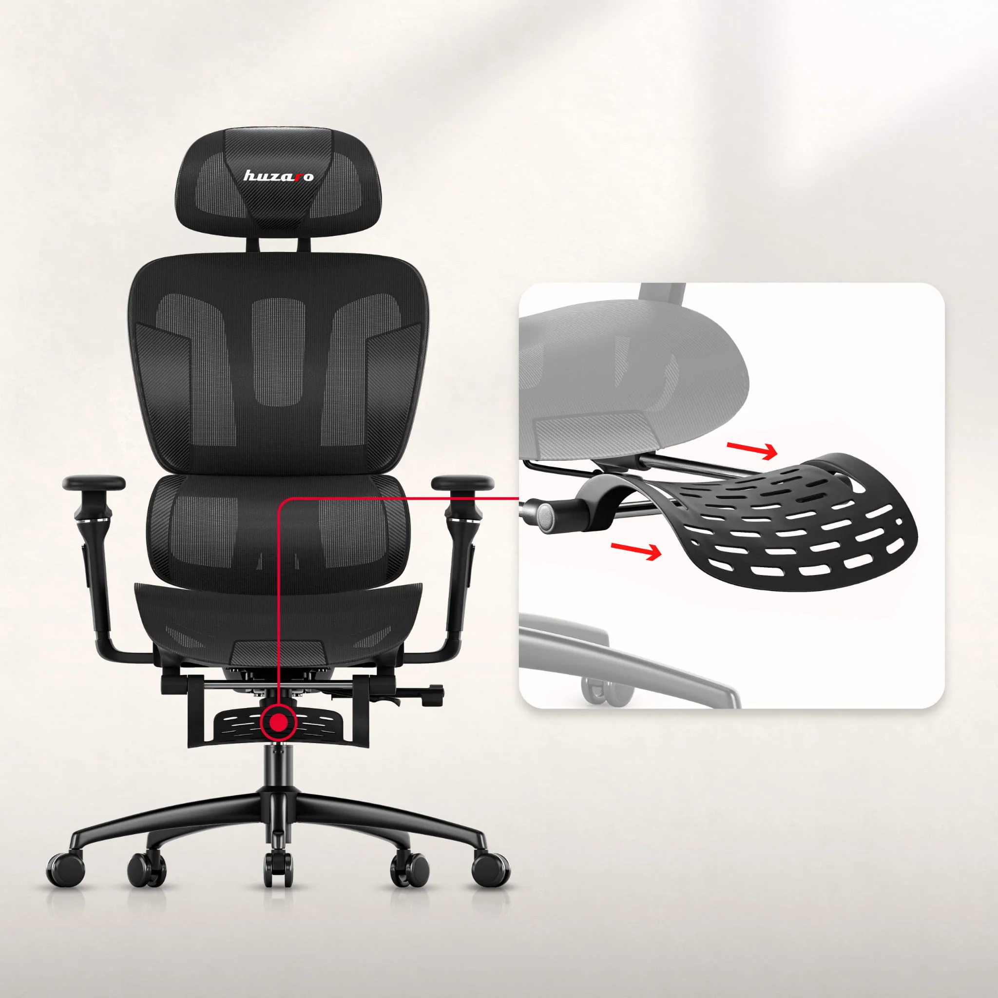 HUZARO COMBAT 7.9 Gaming-Stuhl Schwarz - Image 2