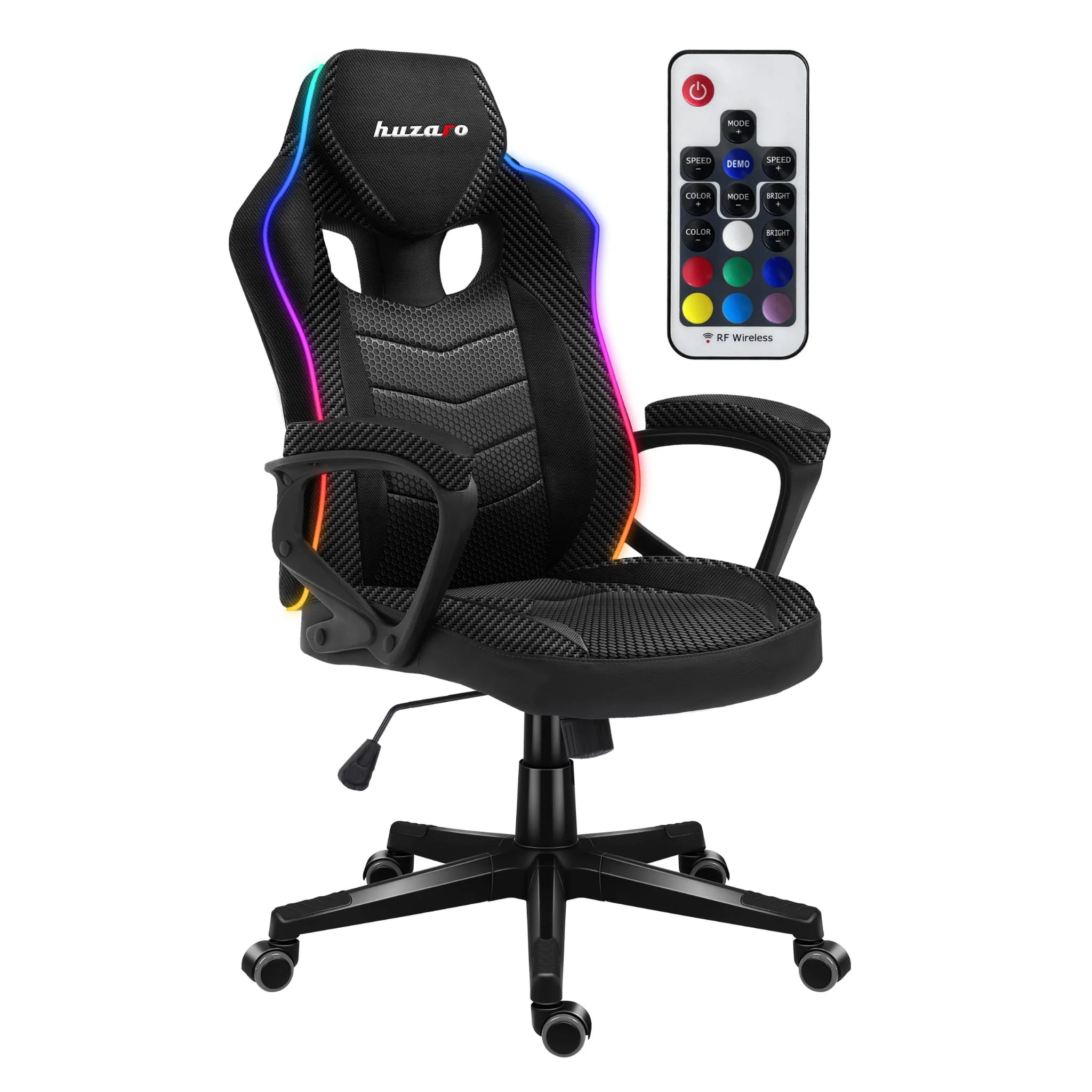 Huzaro Force 2.5 RGB LED Carbon Mesh Gaming-Stuhl