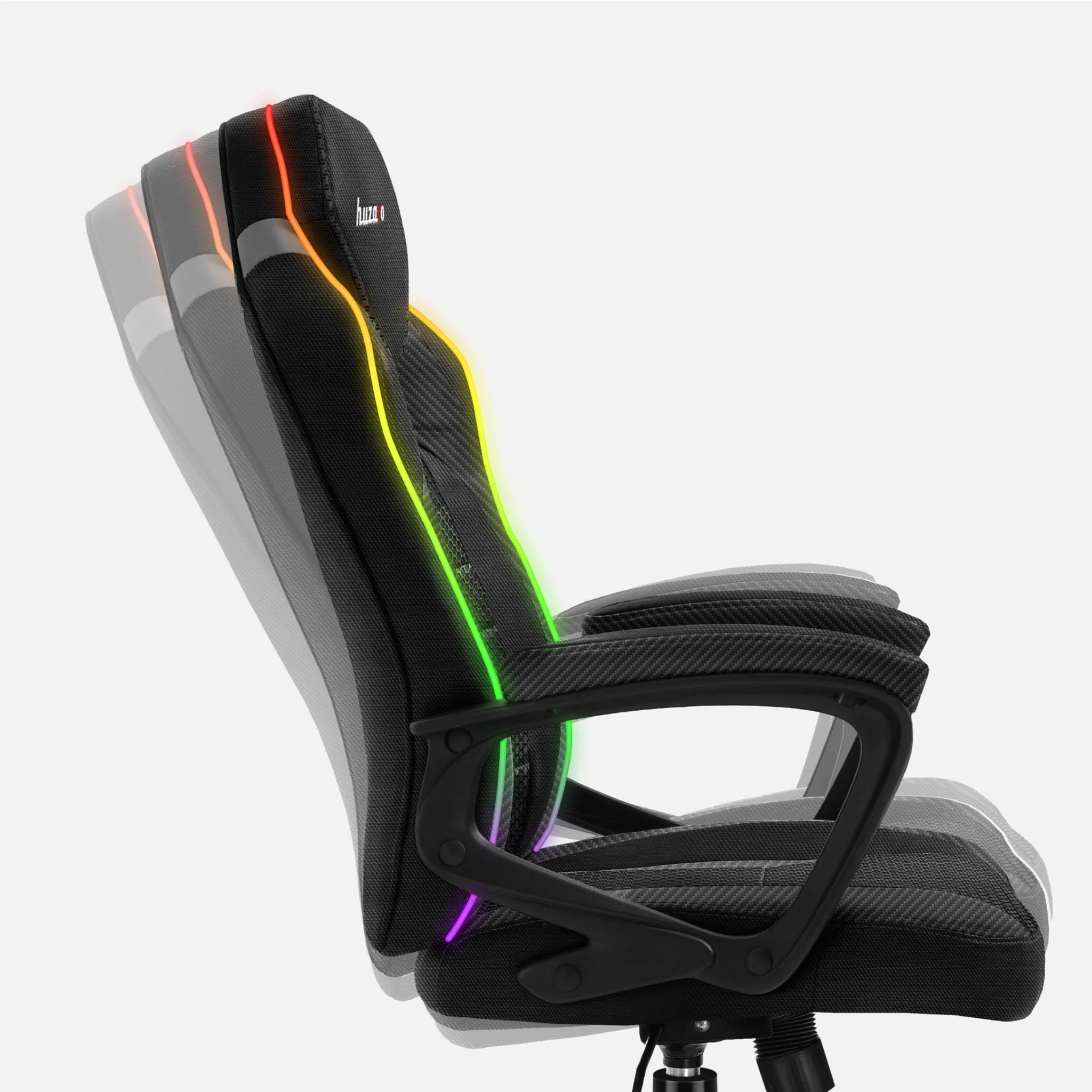 Huzaro Force 2.5 RGB LED Carbon Mesh Gaming-Stuhl - Image 10