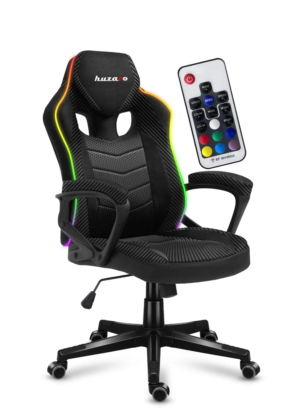 Huzaro Force 2.5 RGB LED Carbon Mesh Gaming-Stuhl - Image 8