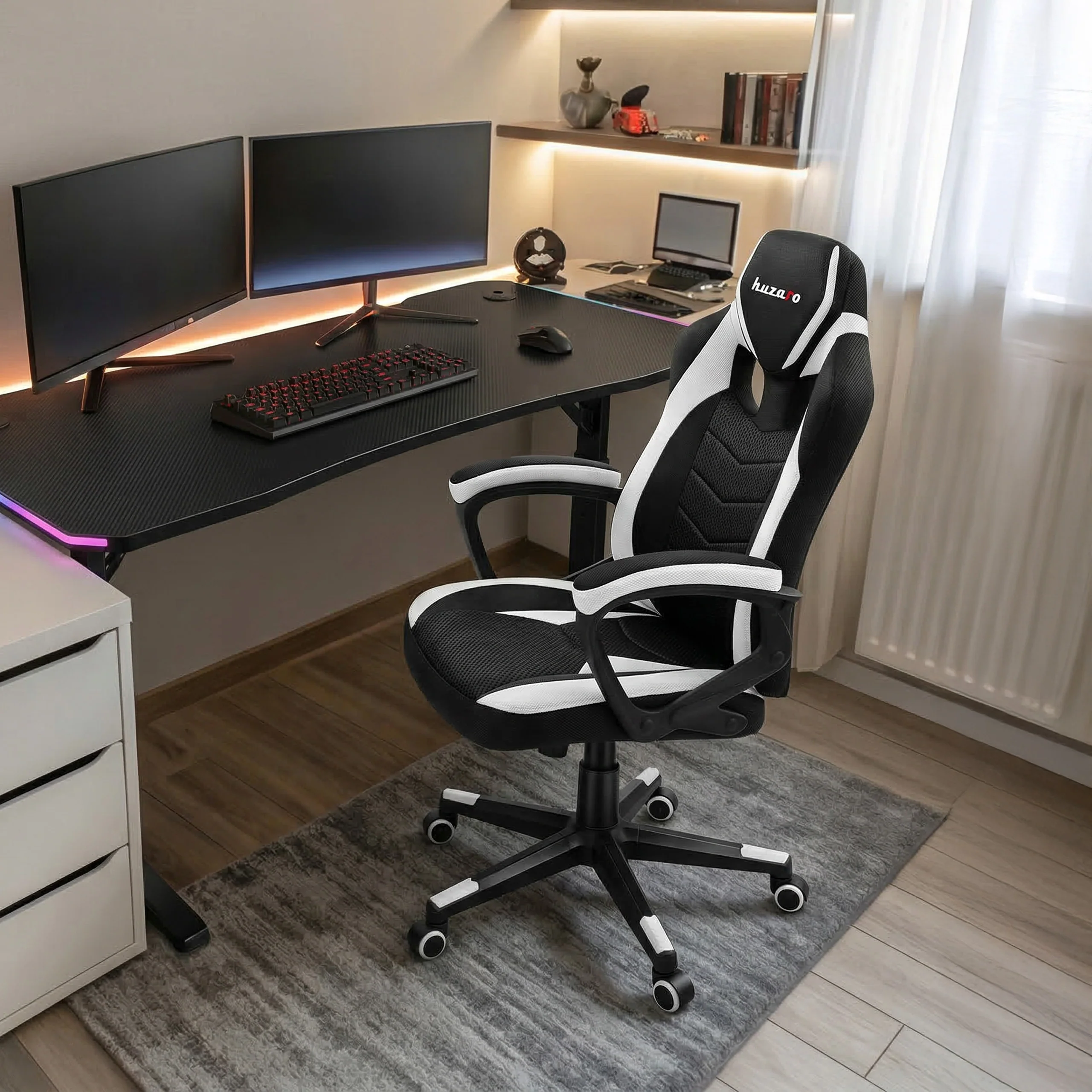 Huzaro Force 2.5 Weiß Mesh Gaming-Stuhl - Image 3