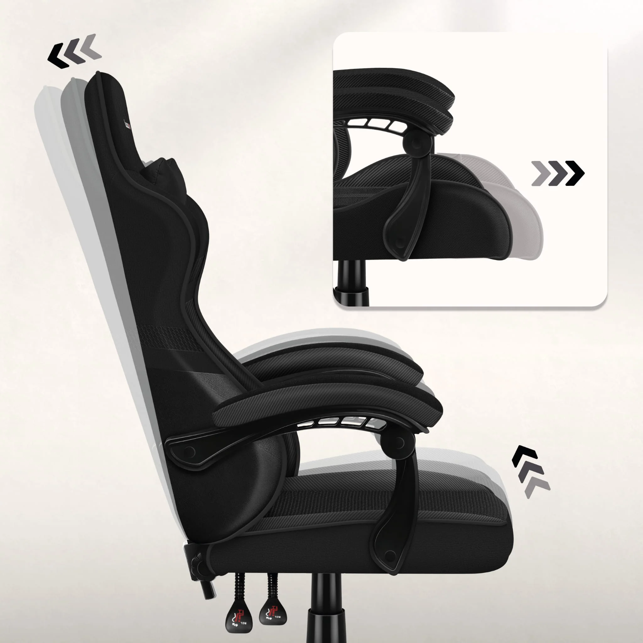 HUZARO FORCE 4.4 Carbon Gaming-Stuhl - Image 3