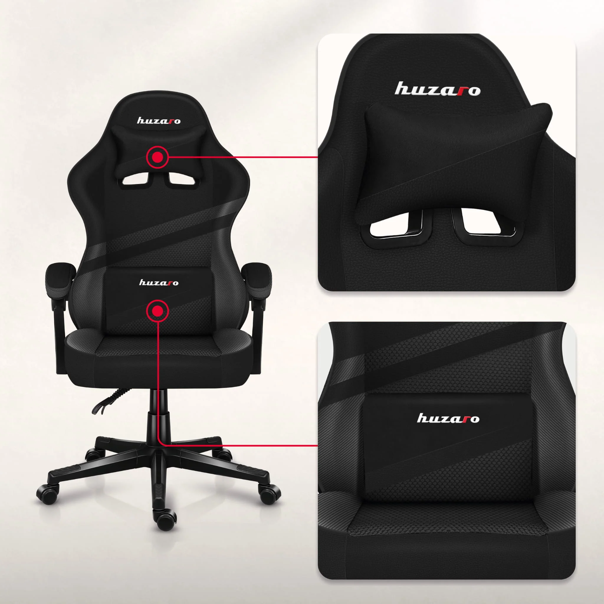 HUZARO FORCE 4.4 Carbon Gaming-Stuhl - Image 4