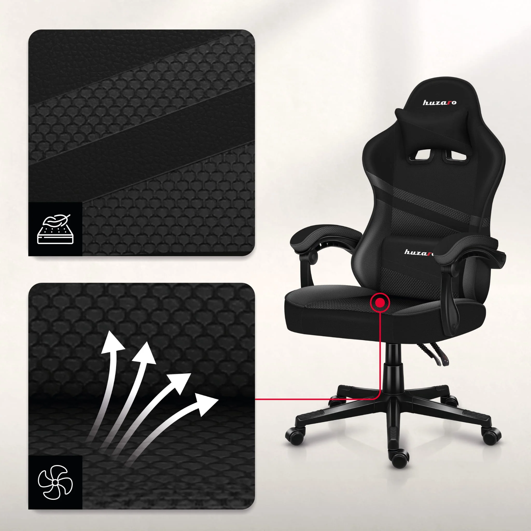 HUZARO FORCE 4.4 Carbon Gaming-Stuhl - Image 5