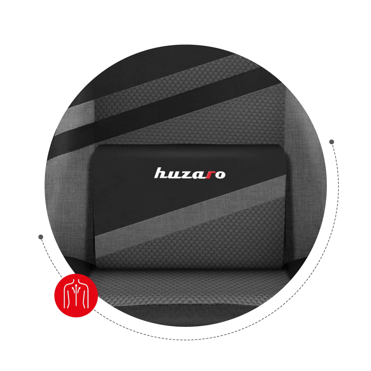 HUZARO FORCE 4.4 Grau Mesh Gaming-Stuhl - Image 13